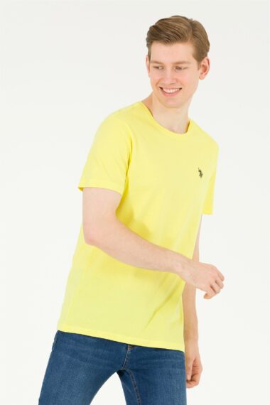 تی شرت یقه گرد لیمویی  رگولار آستین کوتاه مردانه یو اس پولو | US POLO ASSN