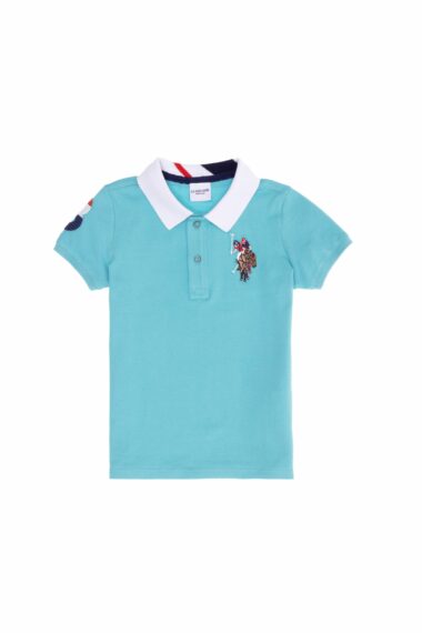 تی شرت یقه پولو نعناعی  استاندارد فیت  پسرانه یو اس پولو | US POLO ASSN