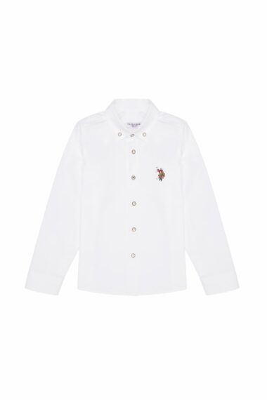پیراهن  سفید  رگولار  پسرانه یو اس پولو | US POLO ASSN