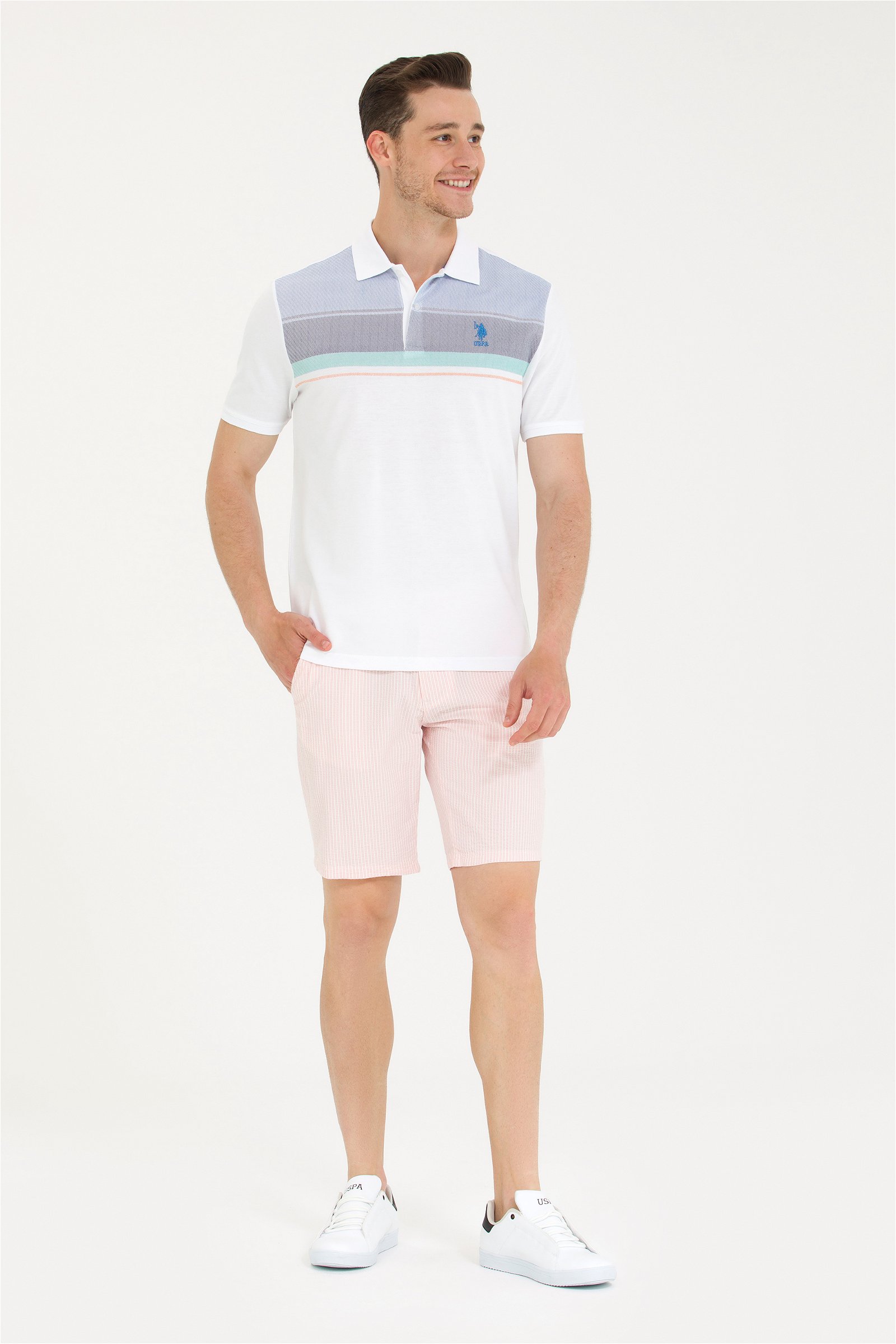 شلوارک  بنفش  رگولار  مردانه یو اس پولو | US POLO ASSN