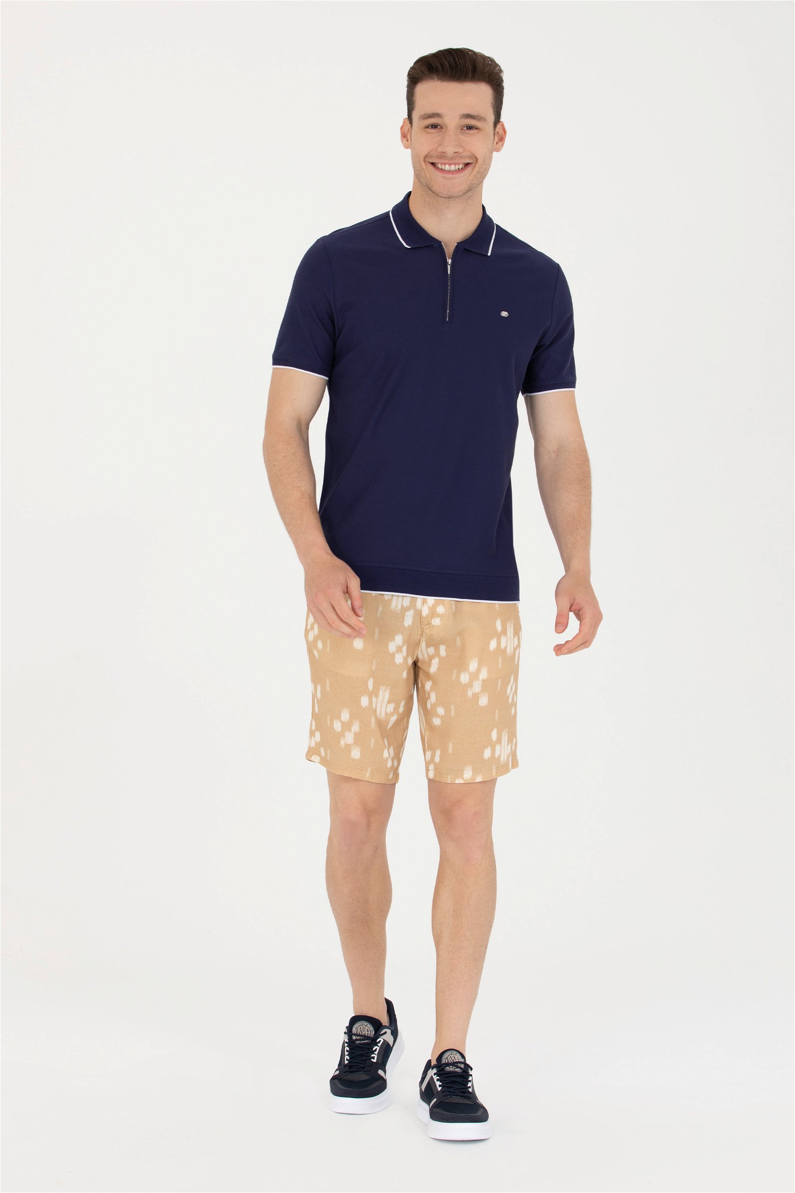 شلوارک  شتری  رگولار  مردانه یو اس پولو | US POLO ASSN