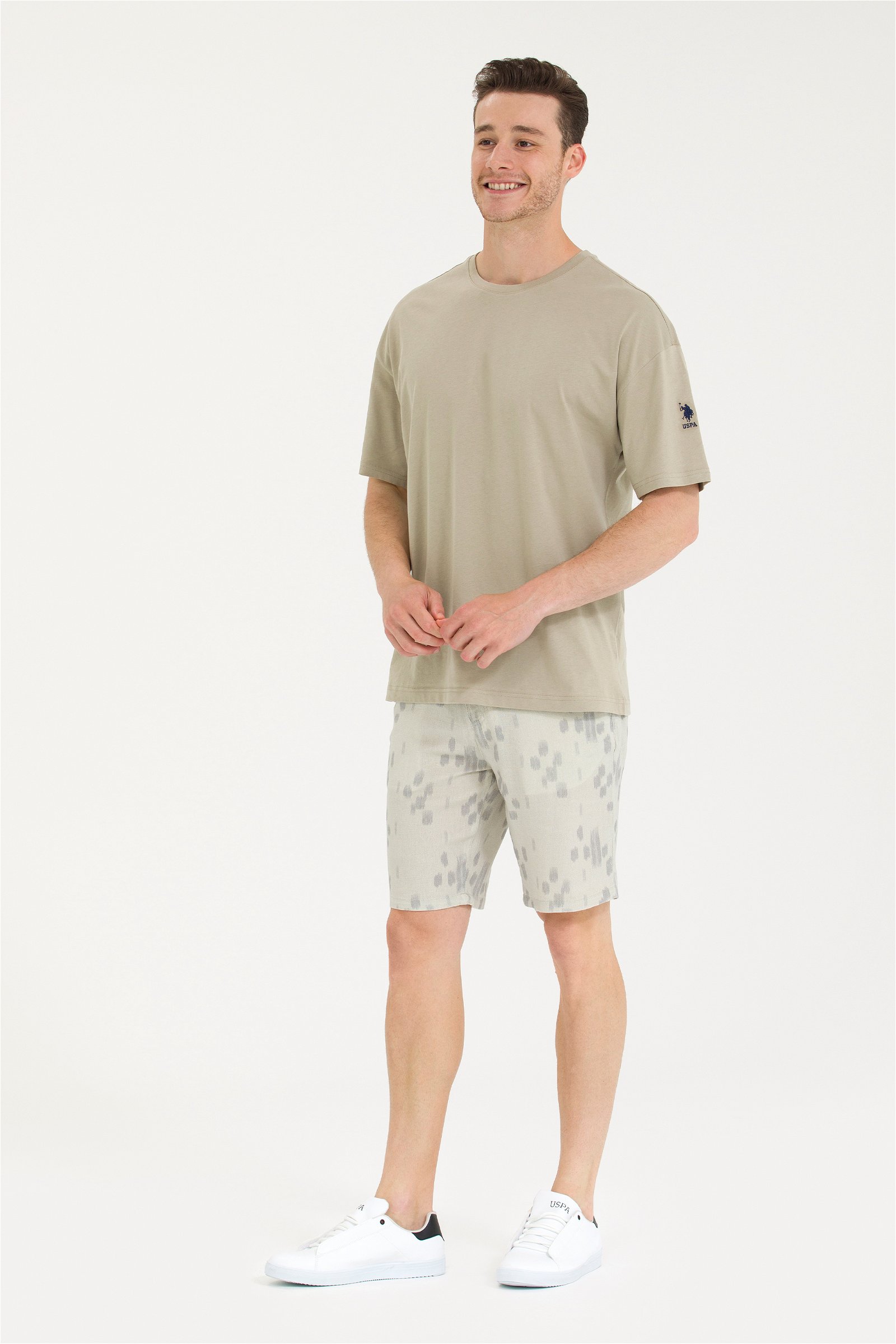 شلوارک  خاکستری  رگولار  مردانه یو اس پولو | US POLO ASSN