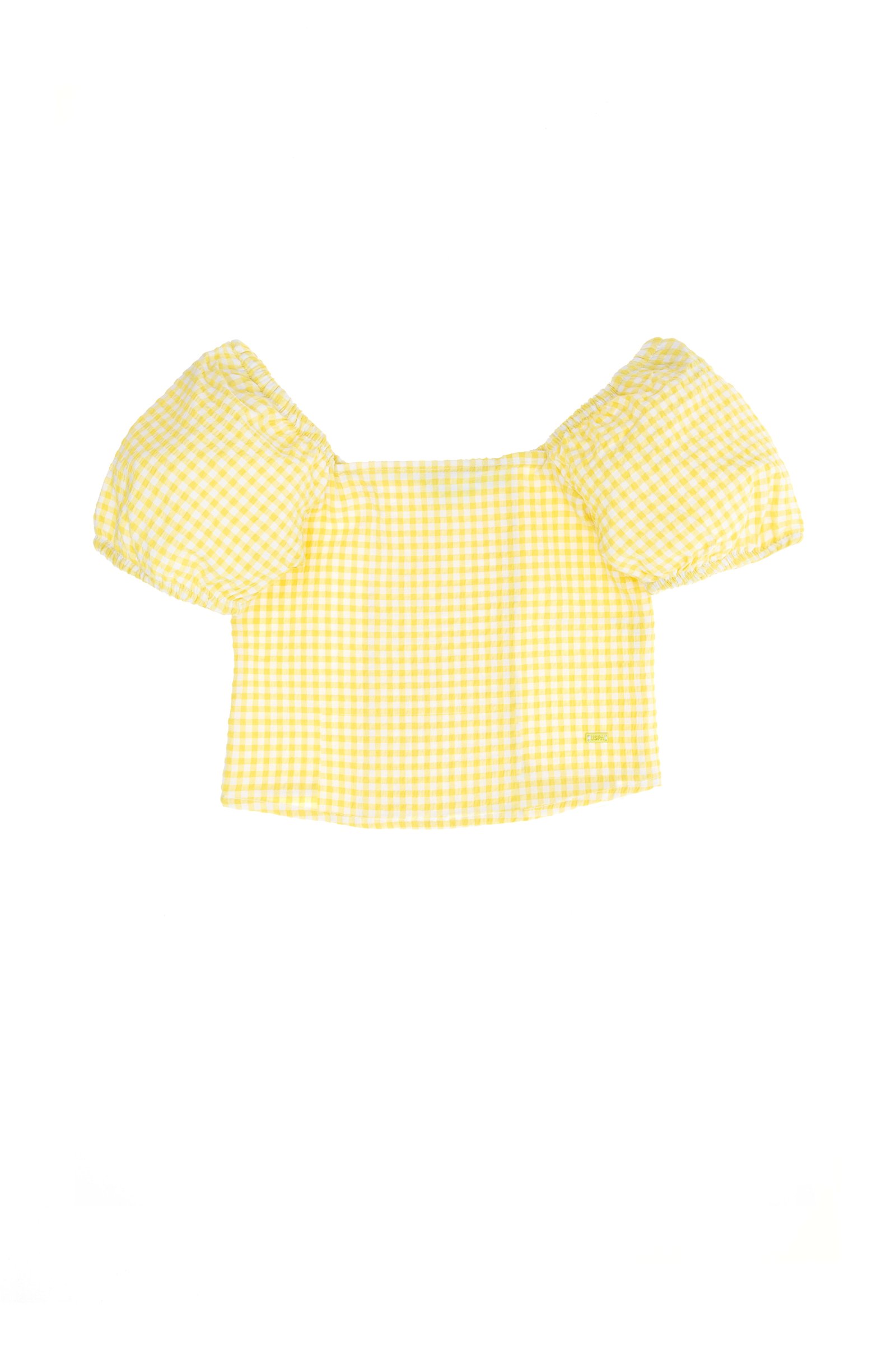 پیراهن  لیمویی  Crop Top  دخترانه یو اس پولو | US POLO ASSN
