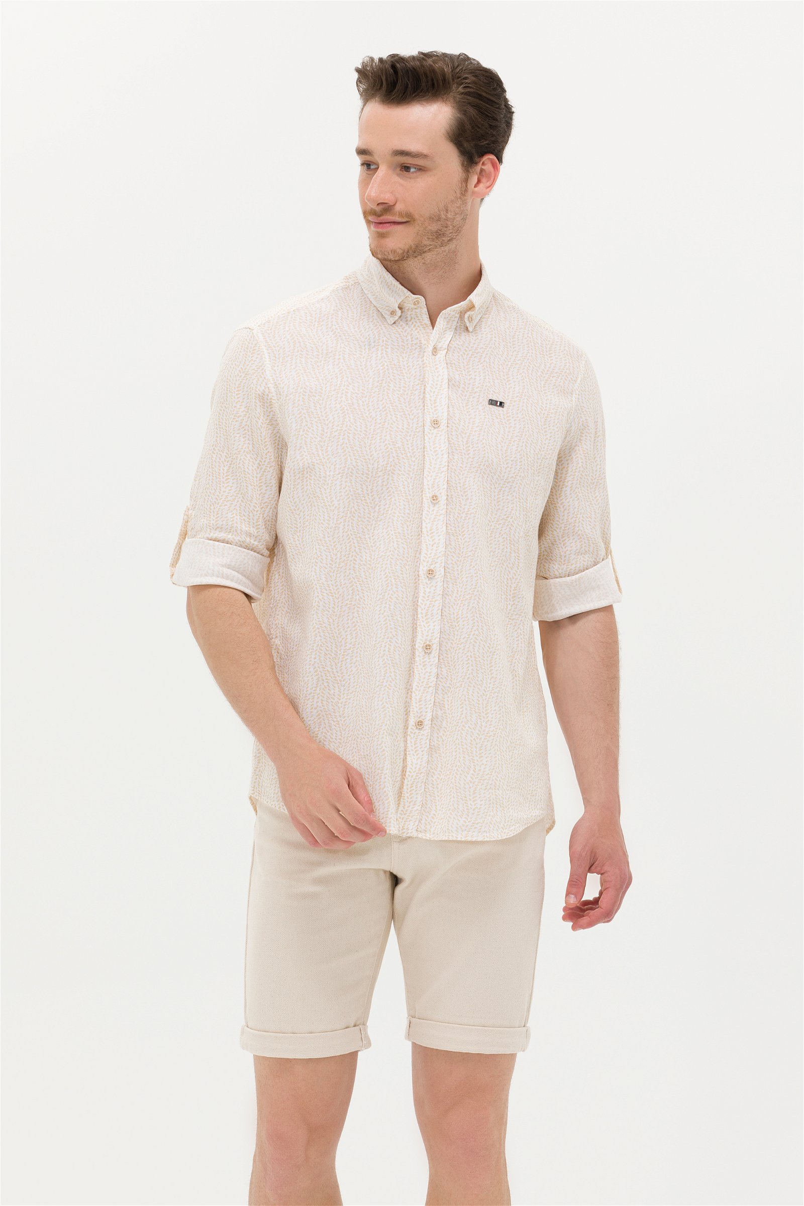 پیراهن  خاکستری  ریلکس  مردانه یو اس پولو | US POLO ASSN
