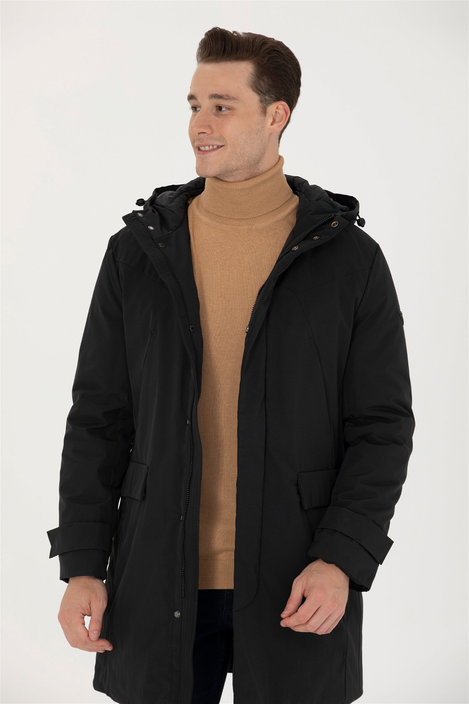 کاپشن  سیاه  رگولار  مردانه یو اس پولو | US POLO ASSN