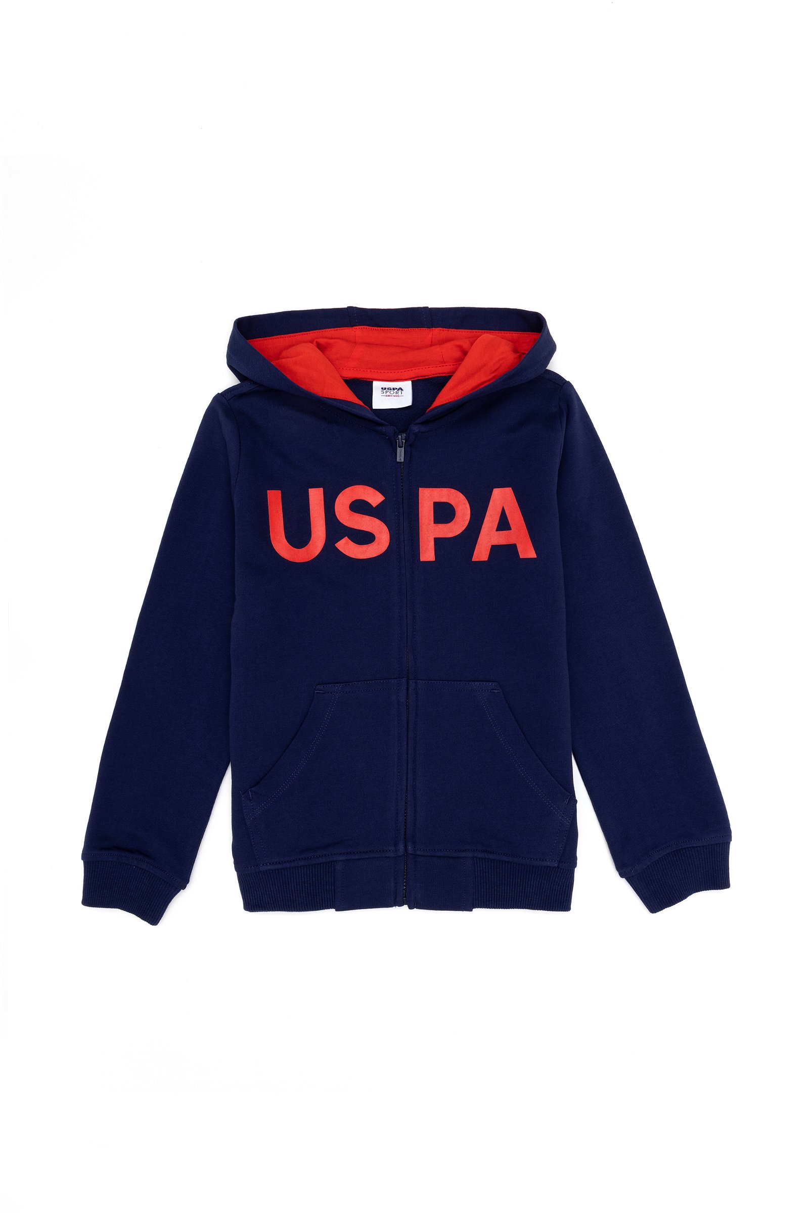 سویشرت هودی لاجورد  استاندارد فیت  پسرانه یو اس پولو | US POLO ASSN