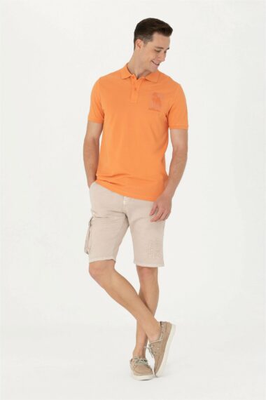 شلوارک  خاکستری  ریلکس  مردانه یو اس پولو | US POLO ASSN