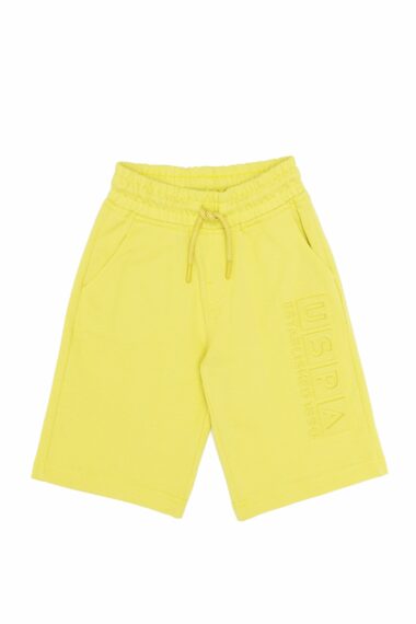 شلوارک بافته شده  لیمویی  استاندارد فیت  پسرانه یو اس پولو | US POLO ASSN