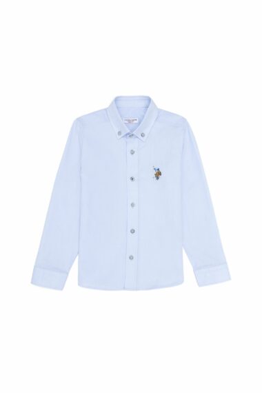پیراهن  سورمه ای روشن  رگولار  پسرانه یو اس پولو | US POLO ASSN
