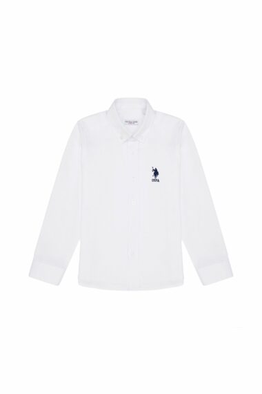 پیراهن  سفید  رگولار  پسرانه یو اس پولو | US POLO ASSN