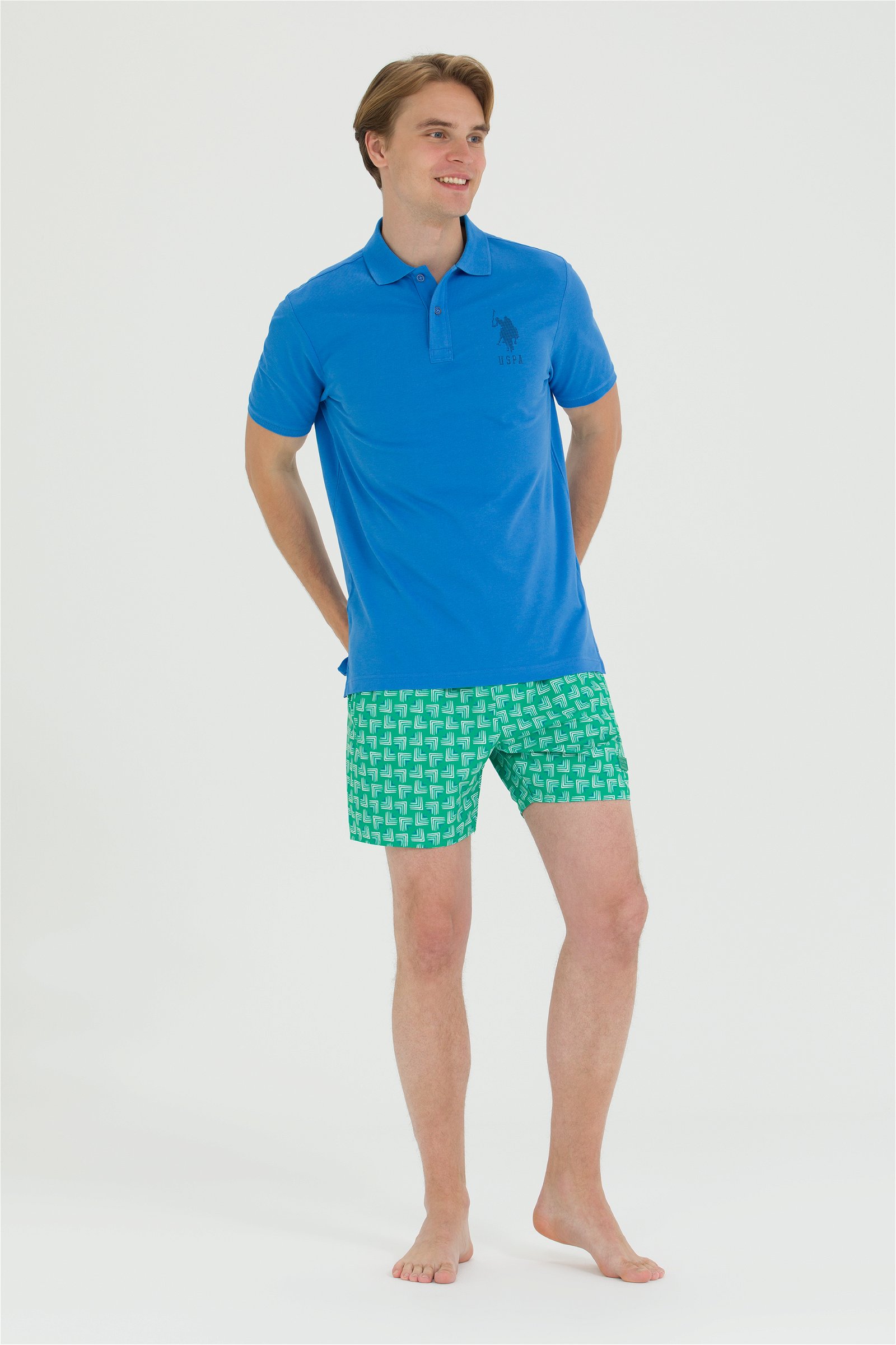 شورت ساحل  سبز  استاندارد فیت  مردانه یو اس پولو | US POLO ASSN