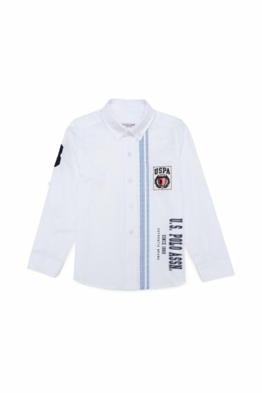 پیراهن  سفید  رگولار  پسرانه یو اس پولو | US POLO ASSN