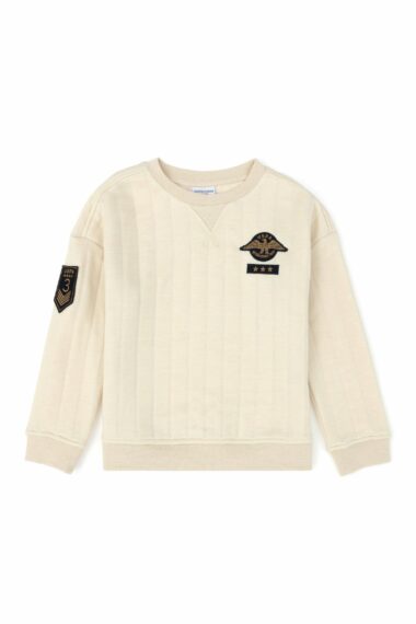 سویشرت یقه گرد خاکستری  Oversize آستین بلند پسرانه یو اس پولو | US POLO ASSN