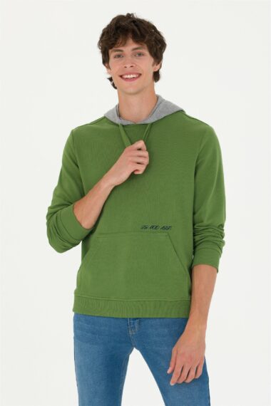 سویشرت  سبز  رگولار  مردانه یو اس پولو | US POLO ASSN