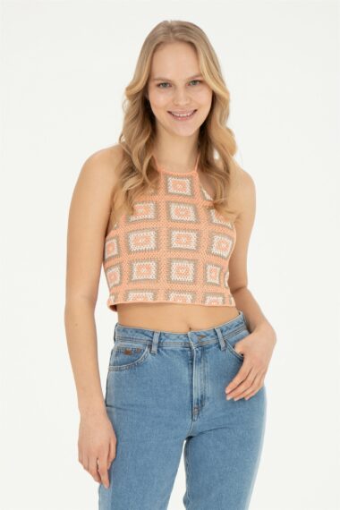 تریکو  گل بهی  Crop Top  زنانه یو اس پولو | US POLO ASSN