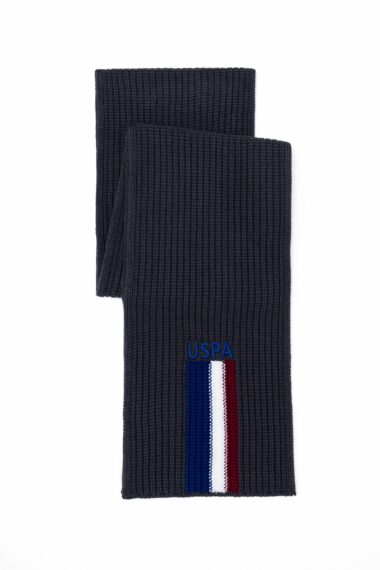 شال گردن  زغالی ملانژ  استاندارد فیت  مردانه یو اس پولو | US POLO ASSN