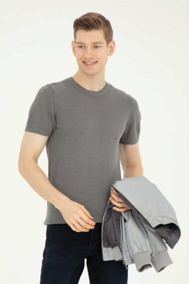 تریکو  خاکستری روشن  رگولار  مردانه یو اس پولو | US POLO ASSN