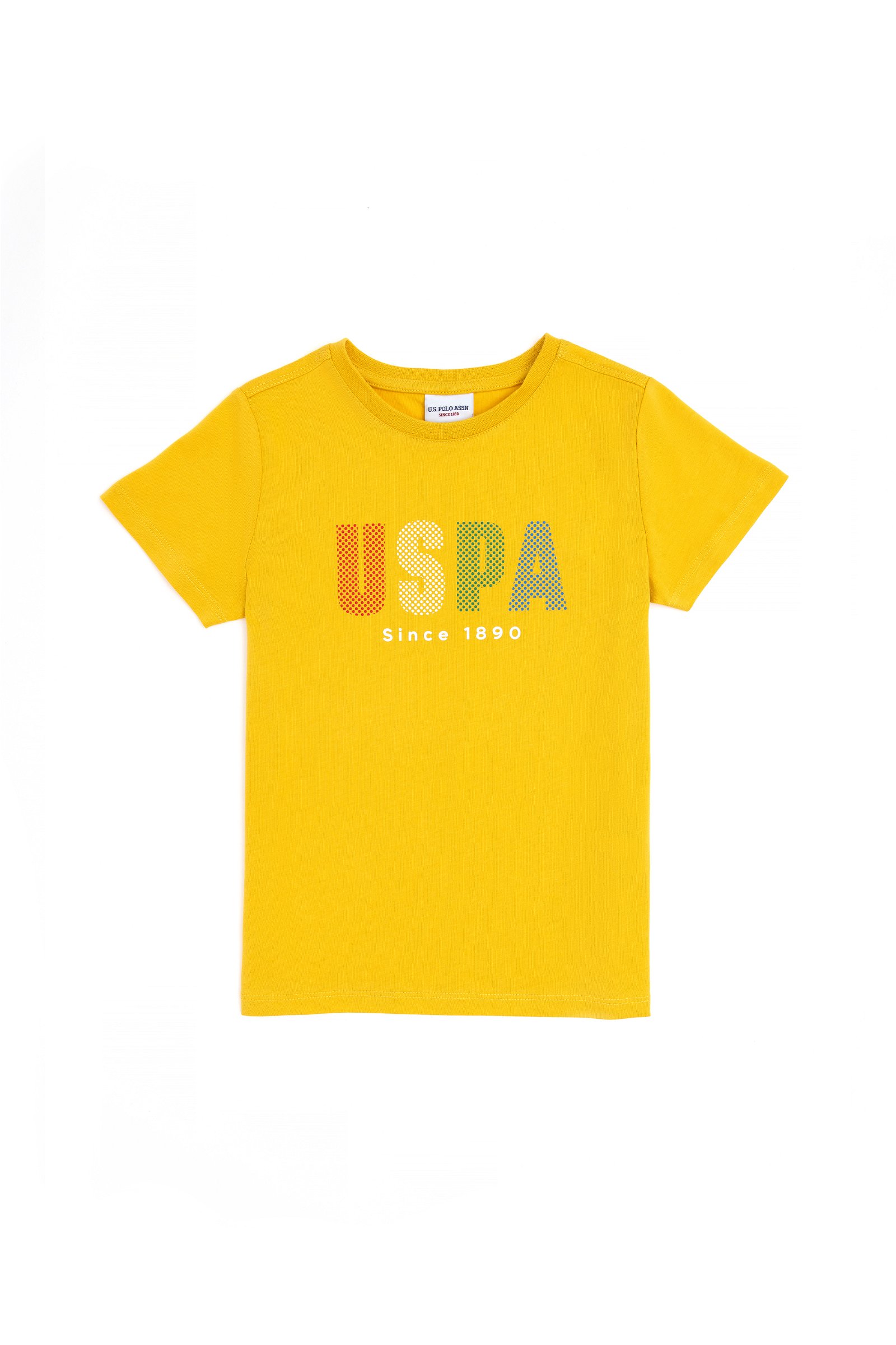 تی شرت  زعفرانی  رگولار  پسرانه یو اس پولو | US POLO ASSN
