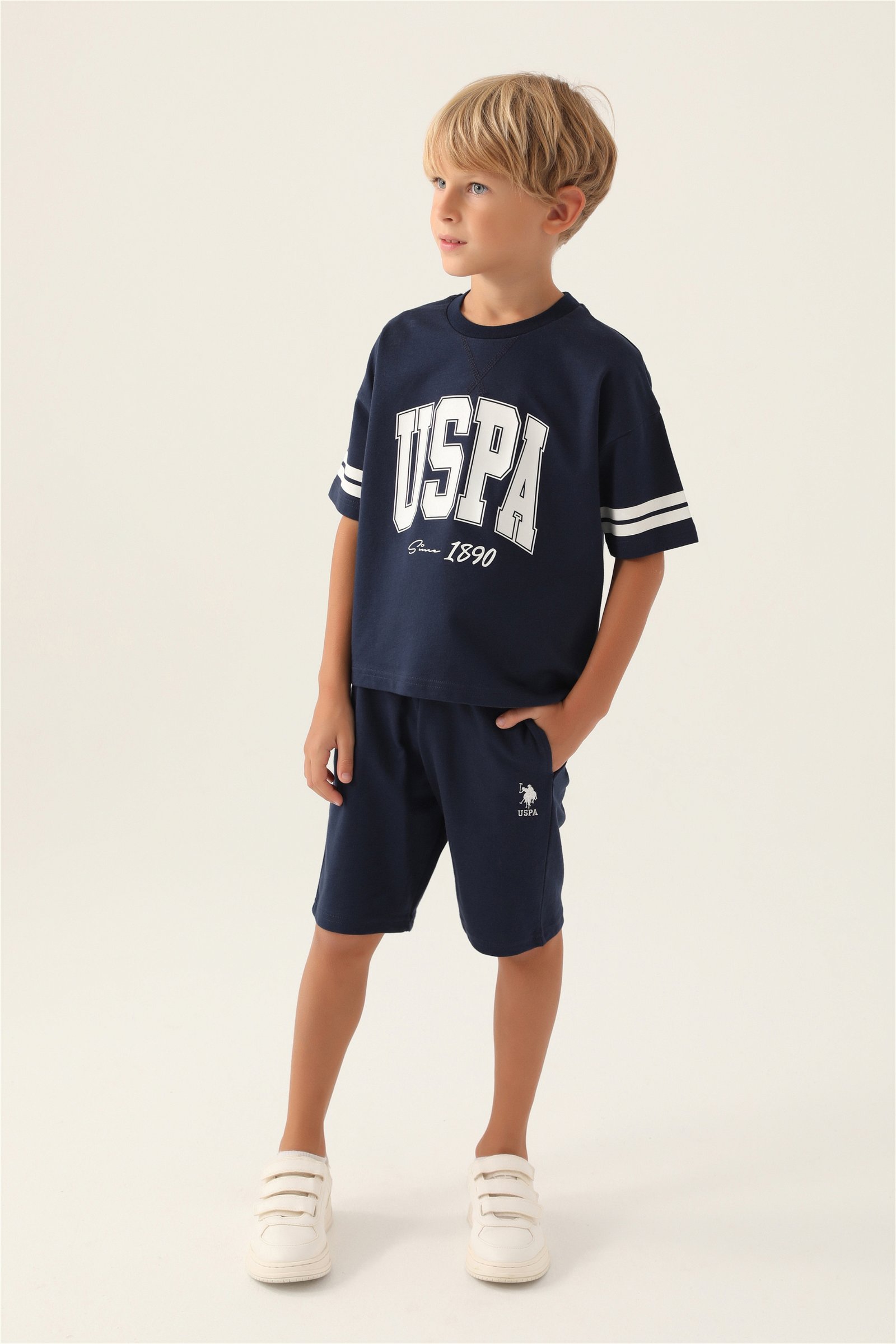 ست پیژامه  لاجورد  استاندارد فیت  پسرانه یو اس پولو | US POLO ASSN