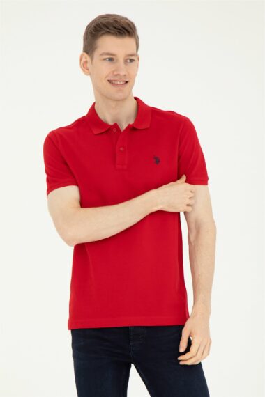تی شرت  قرمز  اندامی  مردانه یو اس پولو | US POLO ASSN