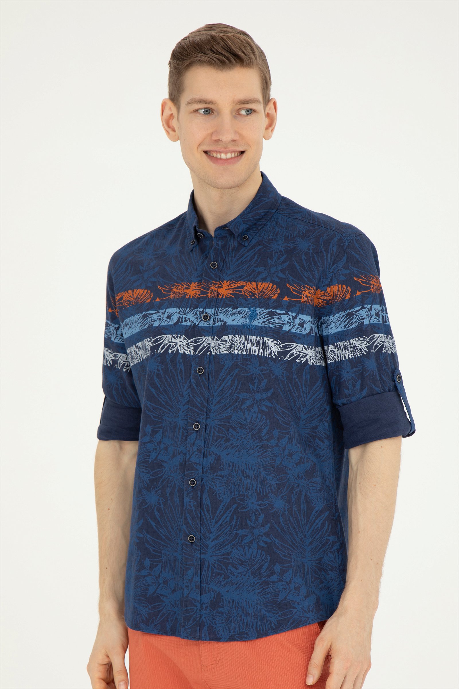 پیراهن  لاجورد  رگولار  مردانه یو اس پولو | US POLO ASSN
