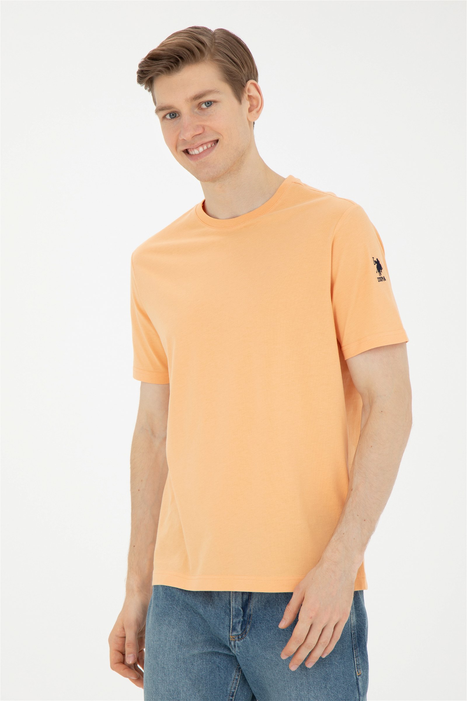 تی شرت  زرد  رگولار  مردانه یو اس پولو | US POLO ASSN