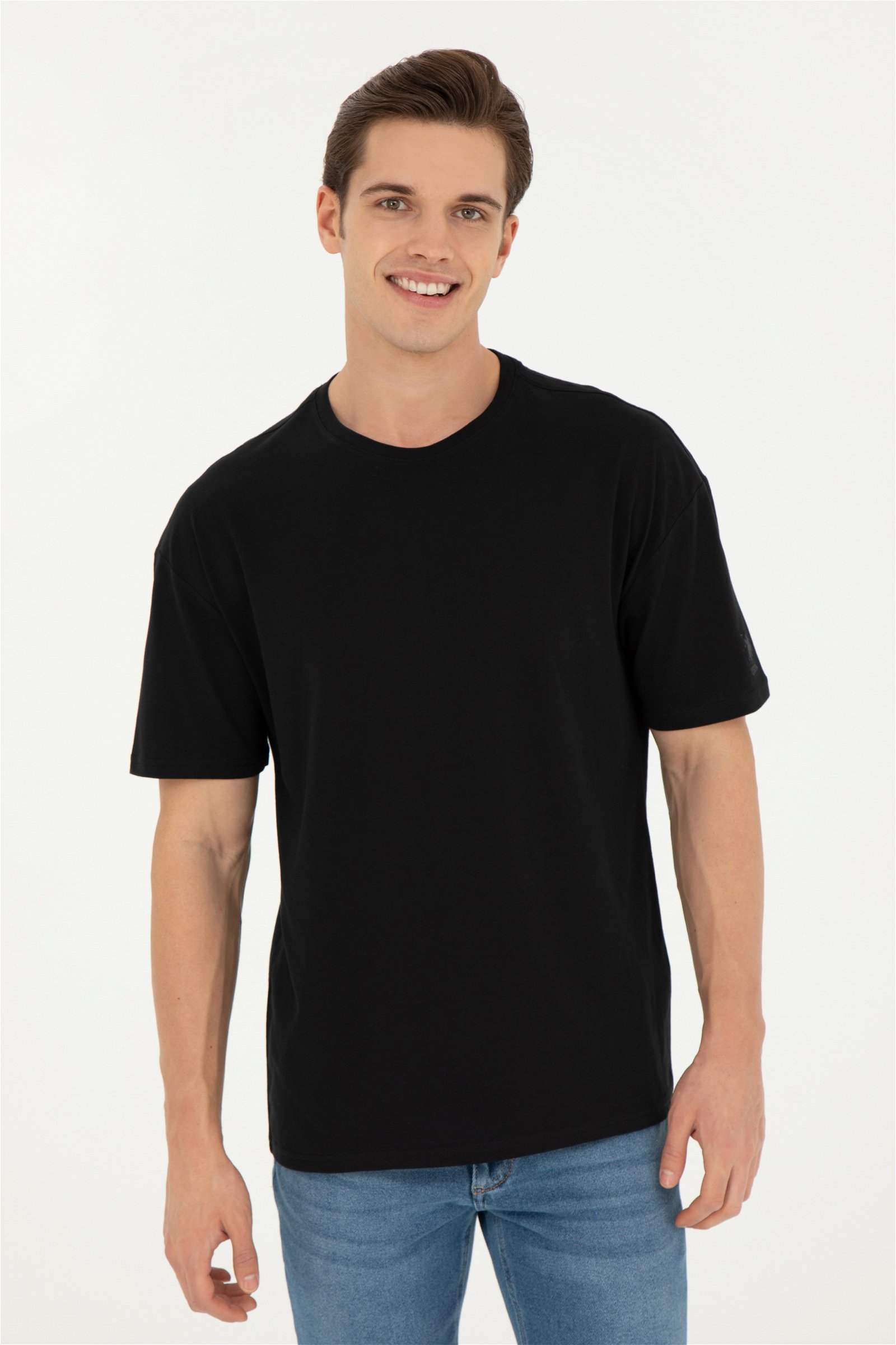تی شرت  سیاه  Oversize  مردانه یو اس پولو | US POLO ASSN