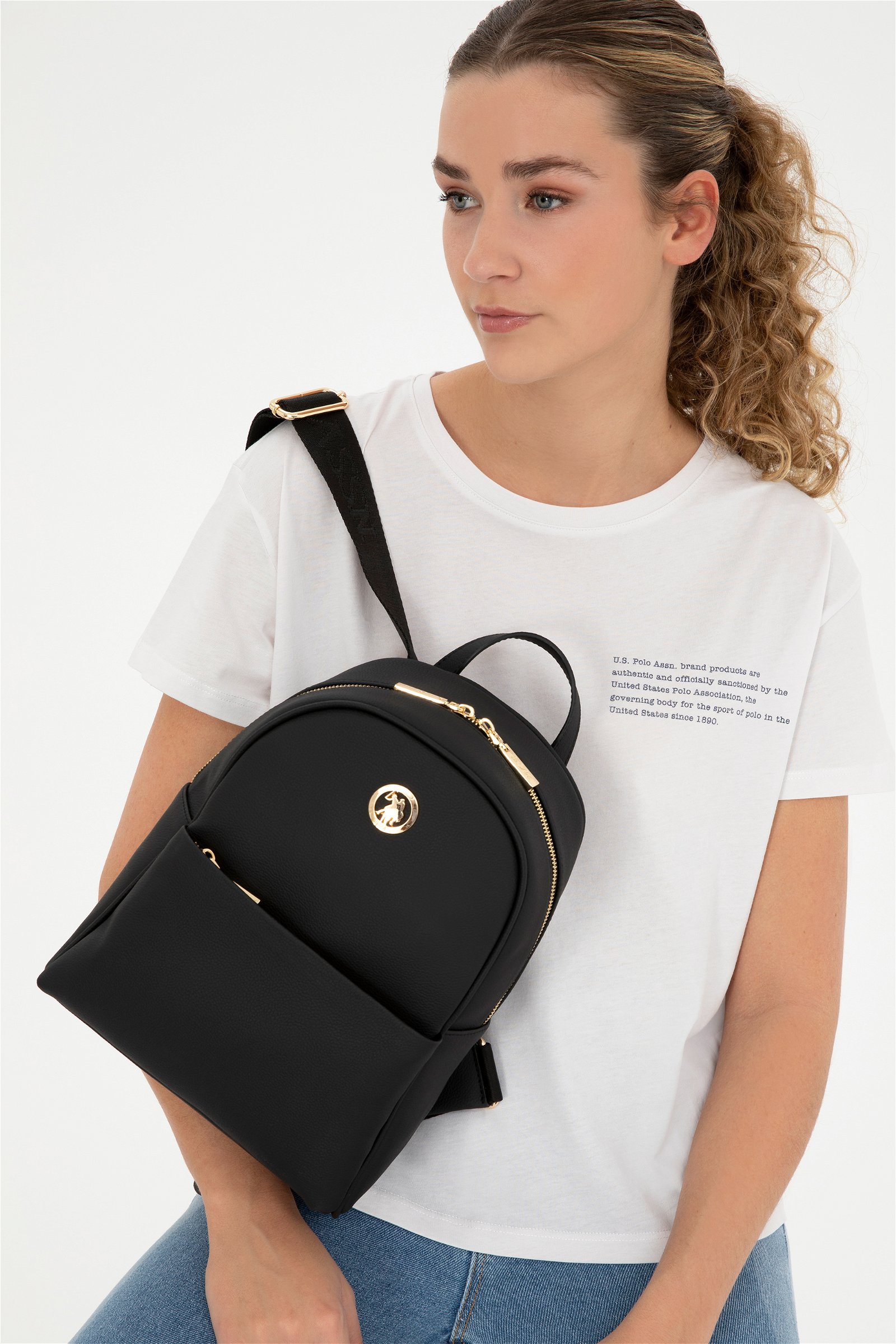 کیف  سیاه  استاندارد فیت  زنانه یو اس پولو | US POLO ASSN