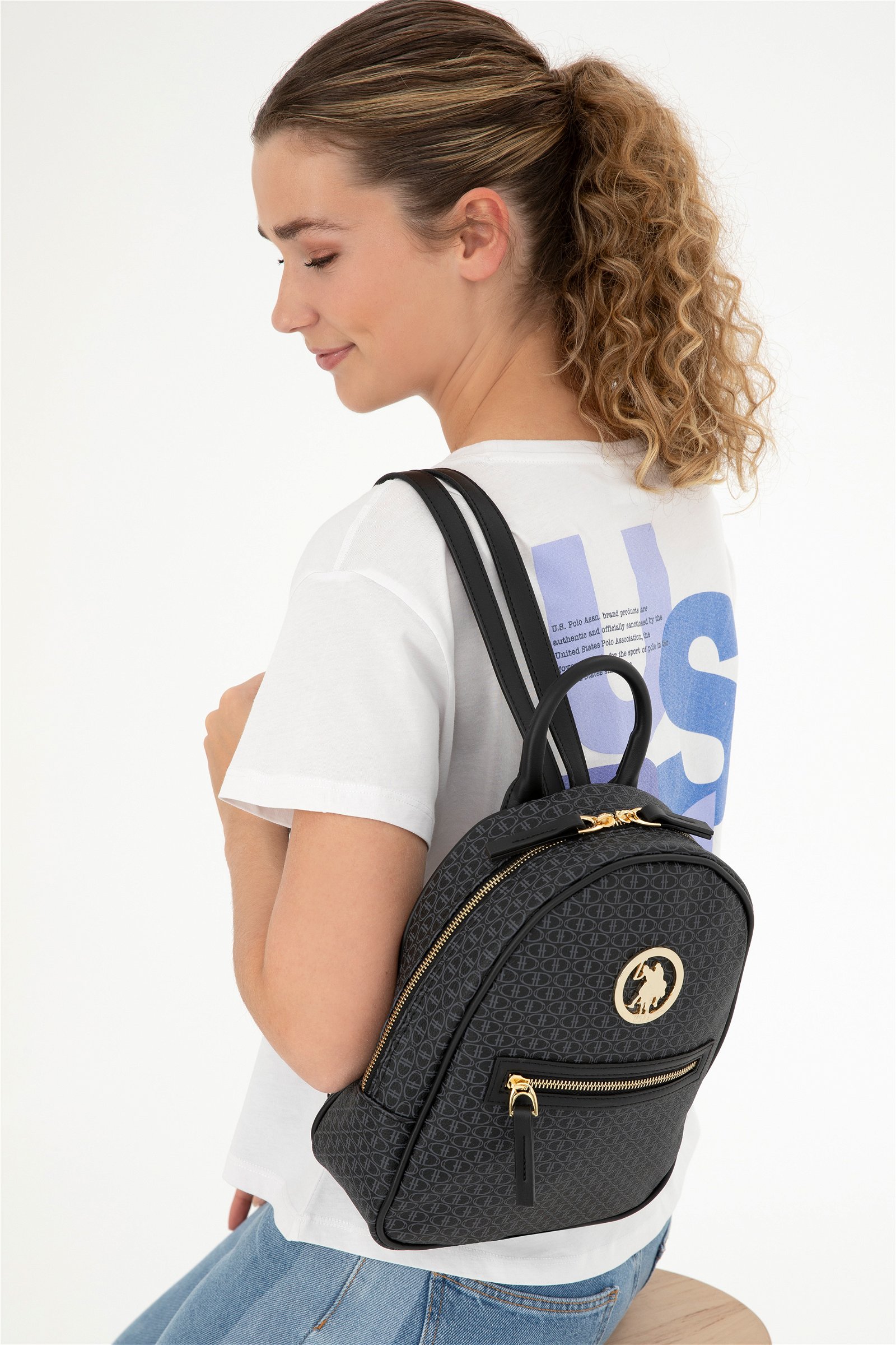 کیف  سیاه  استاندارد فیت  زنانه یو اس پولو | US POLO ASSN