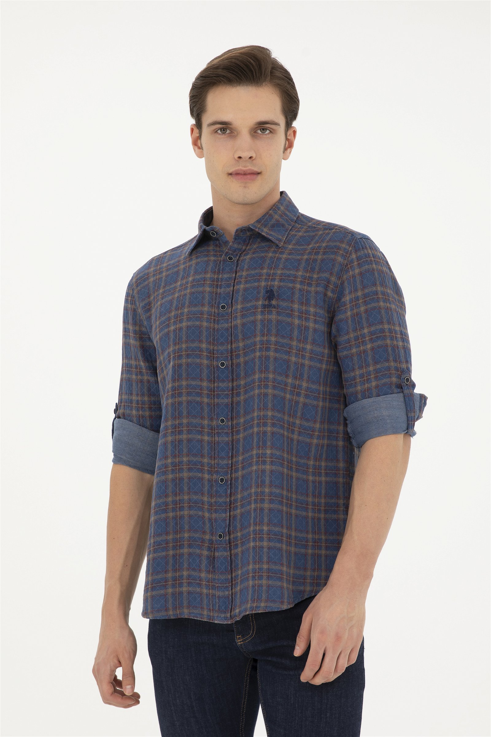 پیراهن  قرمز  ریلکس  مردانه یو اس پولو | US POLO ASSN