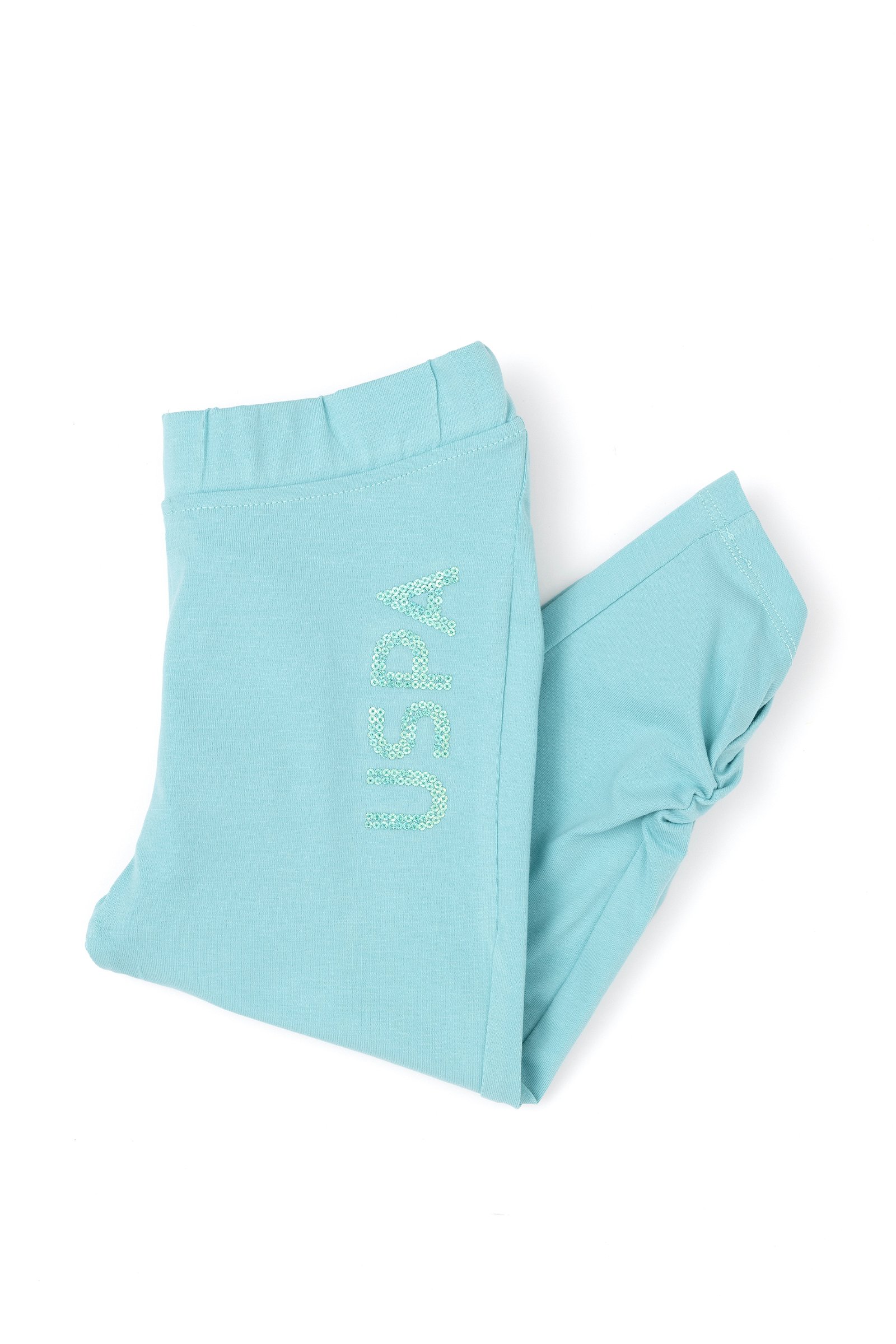 شلوار گرمکن  نعناعی  Tights Fit  دخترانه یو اس پولو | US POLO ASSN