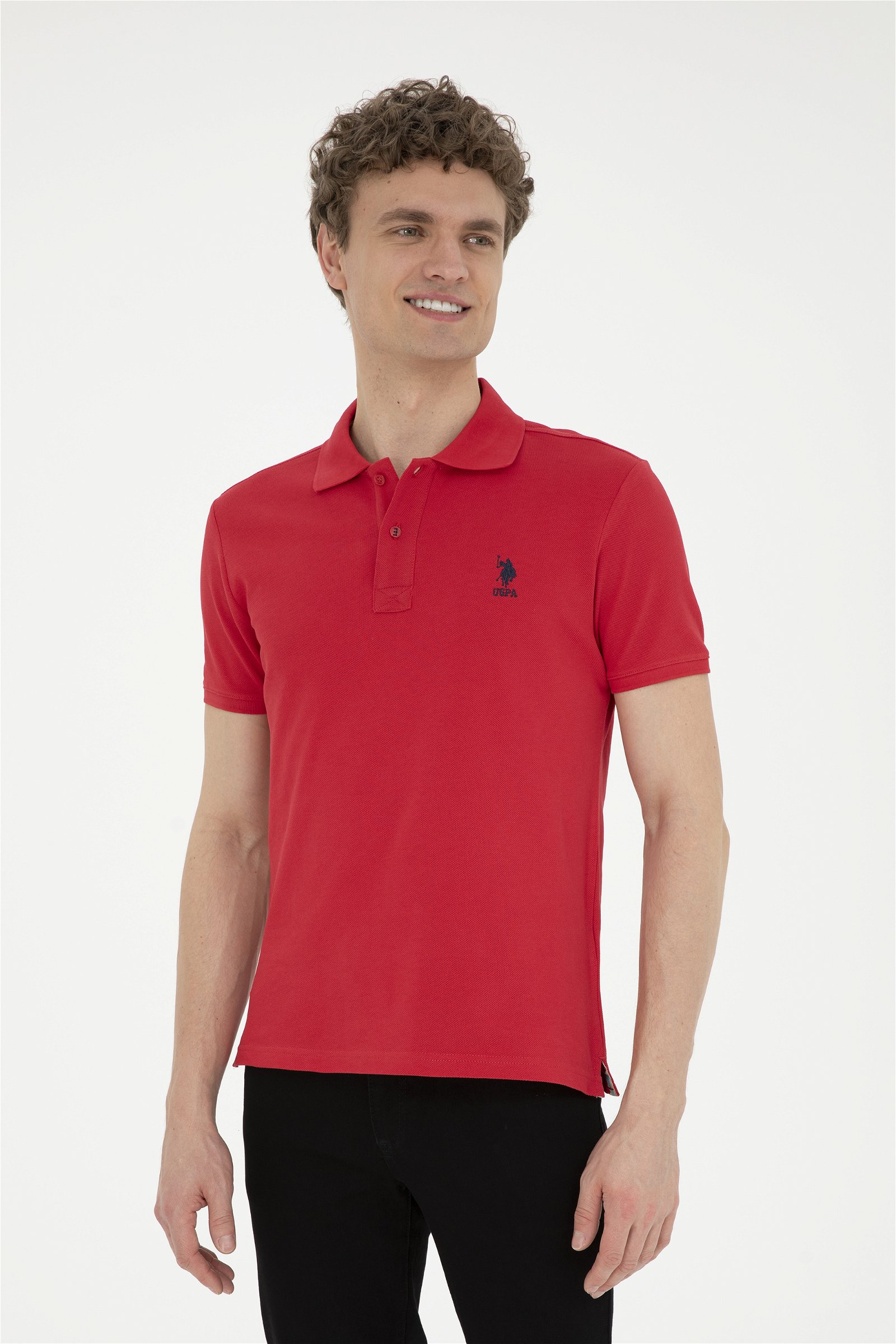 تی شرت  قرمز  اندامی  مردانه یو اس پولو | US POLO ASSN