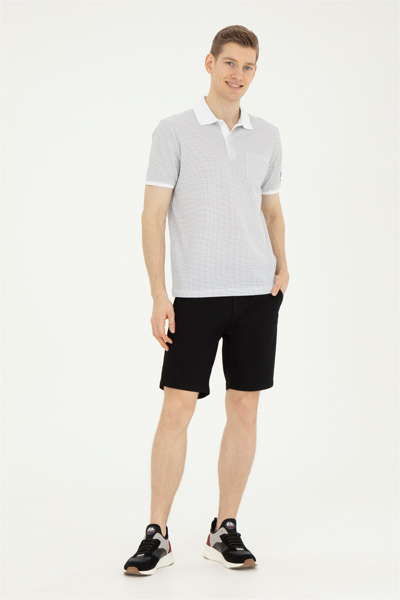 شلوارک  سیاه  رگولار  مردانه یو اس پولو | US POLO ASSN