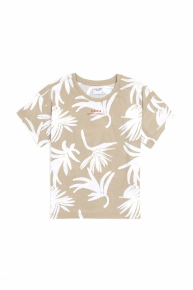 تی شرت  خاکی روشن  Oversize  پسرانه یو اس پولو | US POLO ASSN