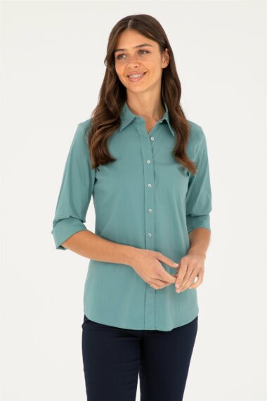 پیراهن  نعناعی  اندامی  زنانه یو اس پولو | US POLO ASSN