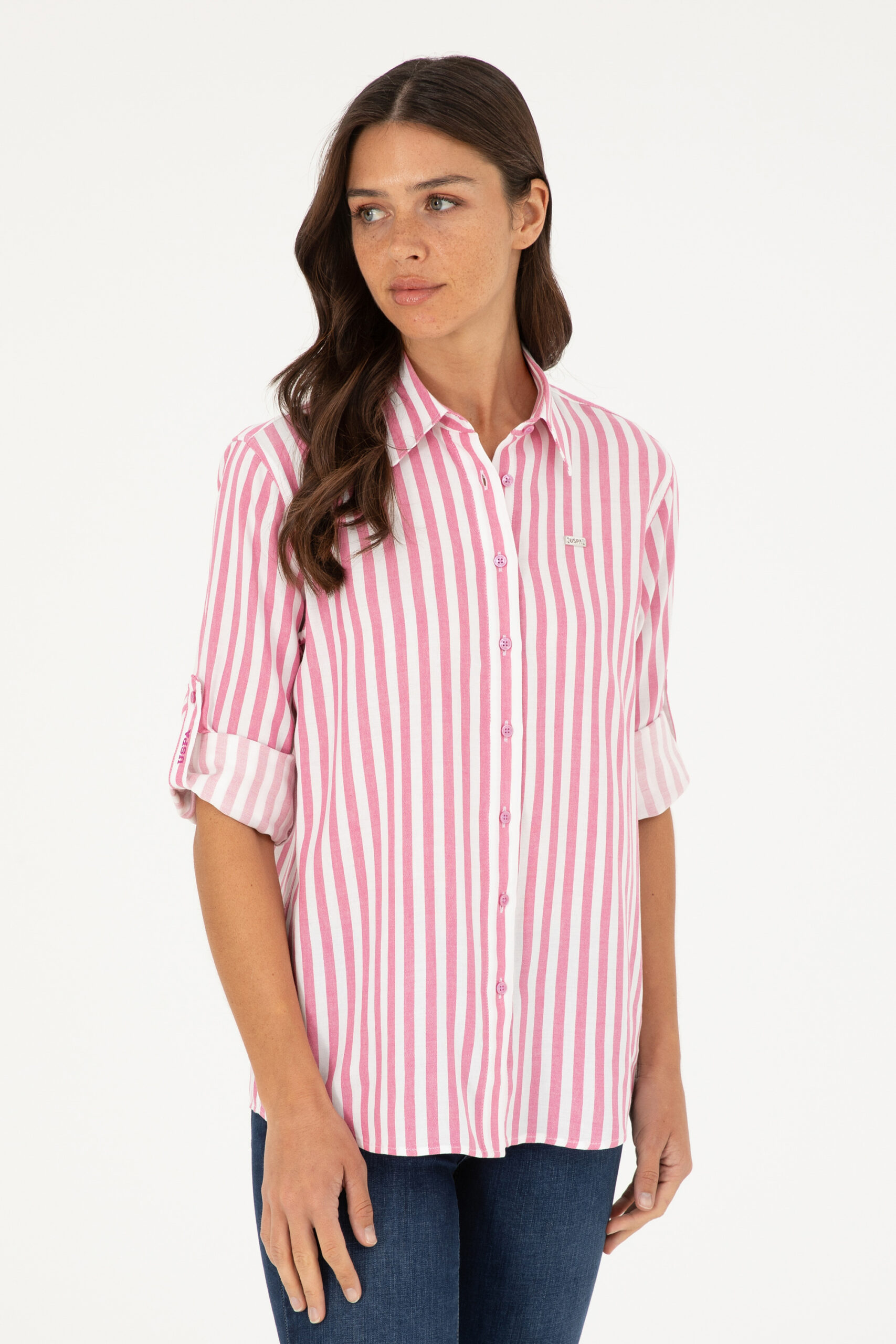 پیراهن  بنفش  رگولار  زنانه یو اس پولو | US POLO ASSN