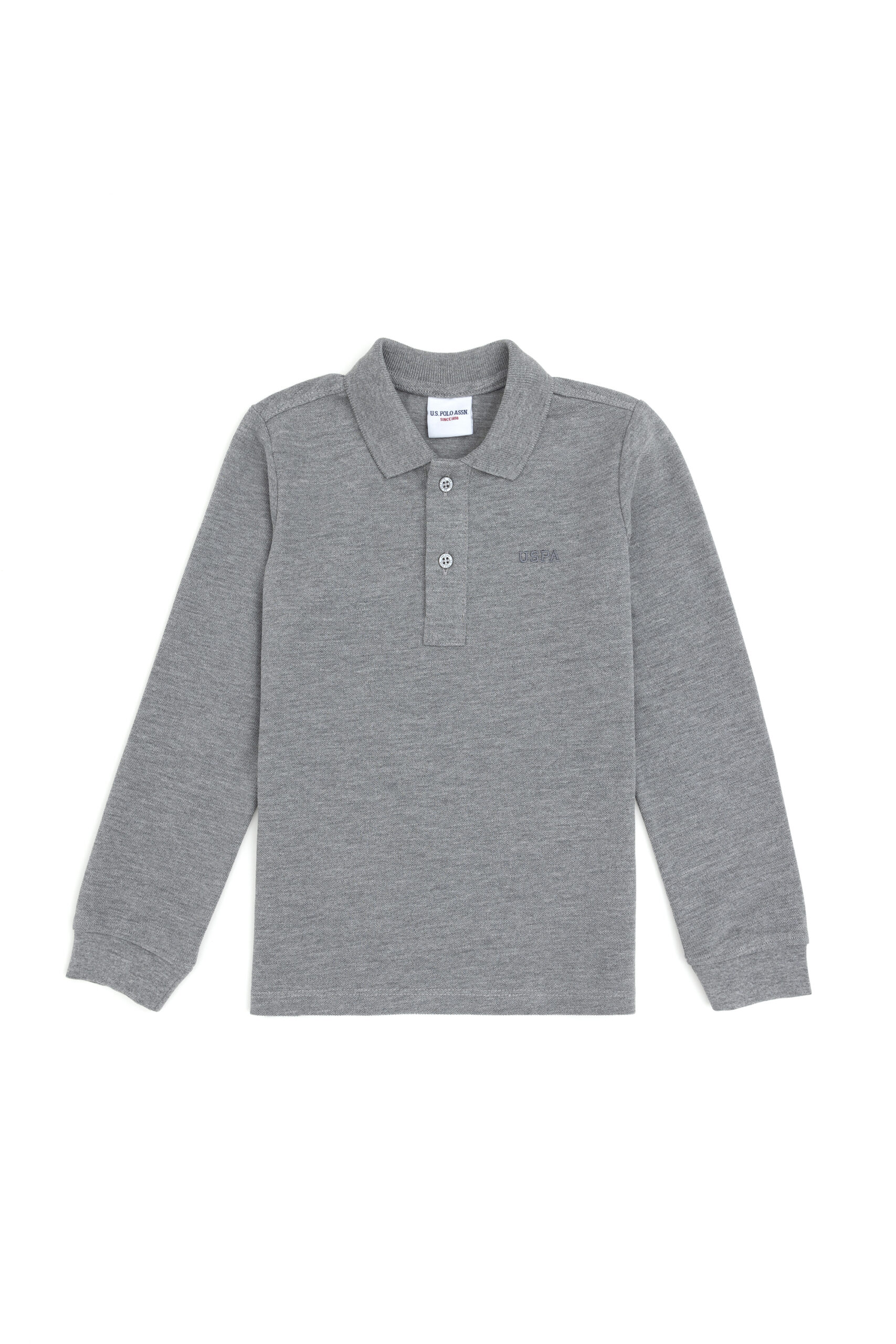 سویشرت  خاکستری ملانژ  رگولار  پسرانه یو اس پولو | US POLO ASSN