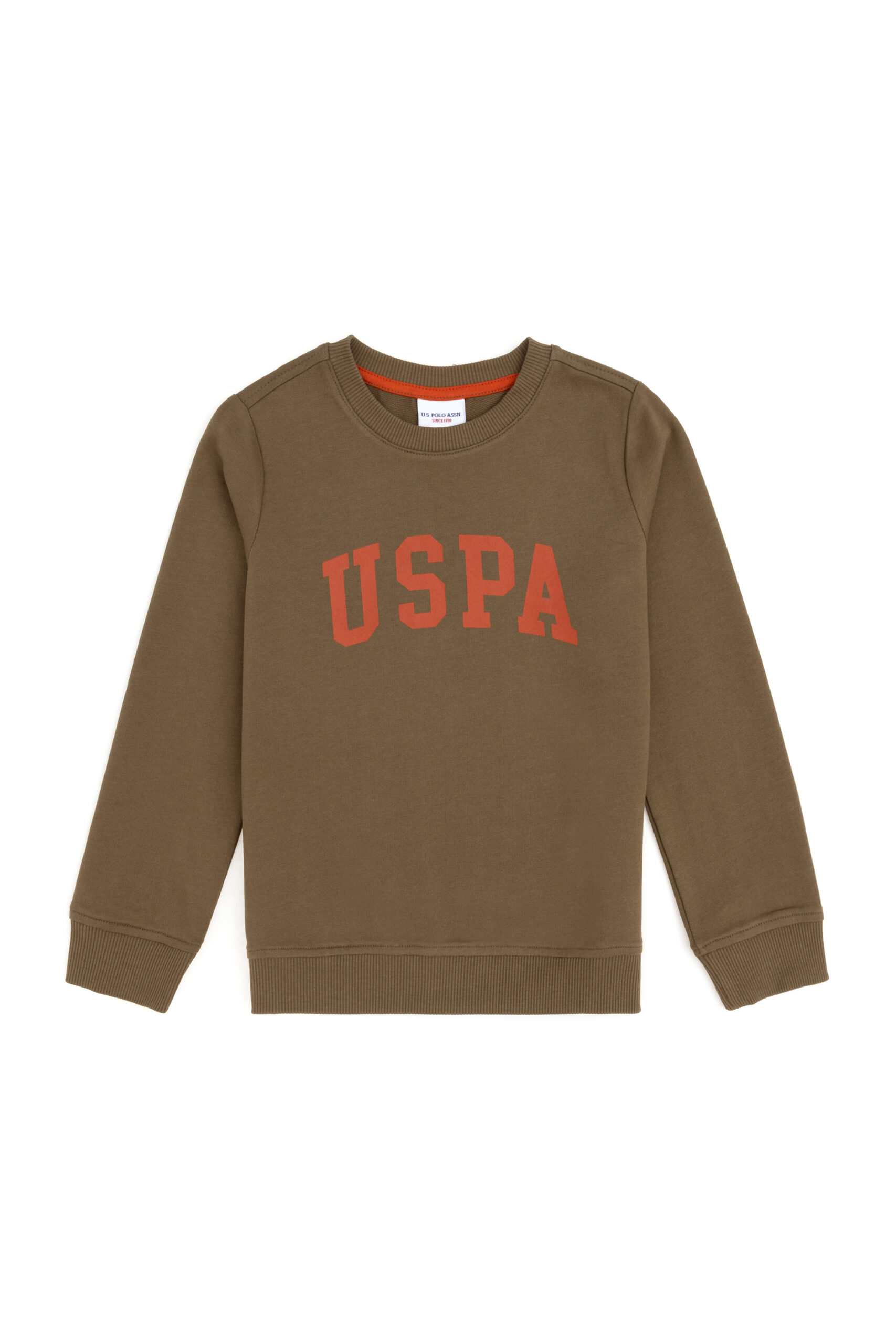 سویشرت  خاکی  رگولار  پسرانه یو اس پولو | US POLO ASSN
