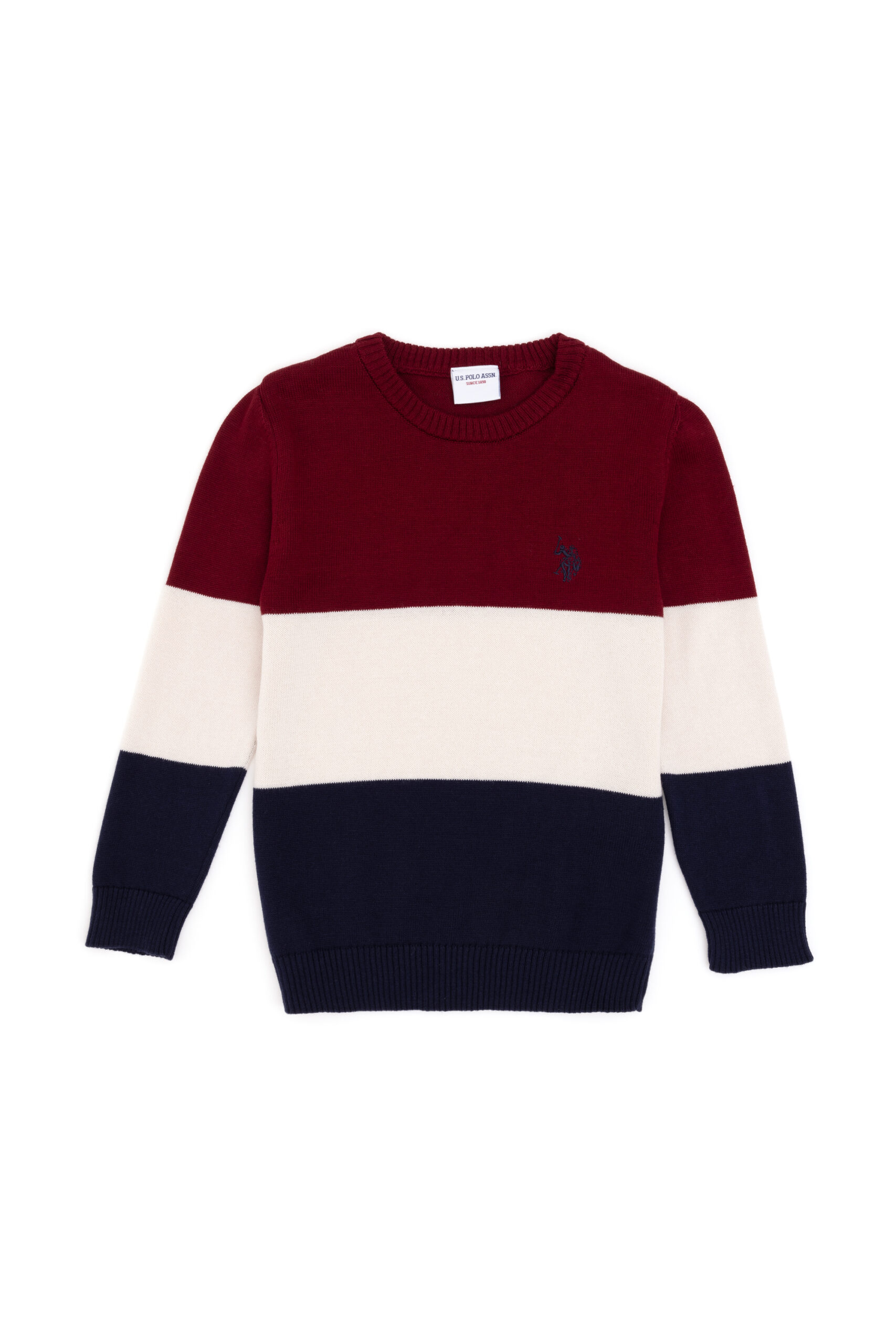 ژاکت  لاجورد  اندامی  پسرانه یو اس پولو | US POLO ASSN