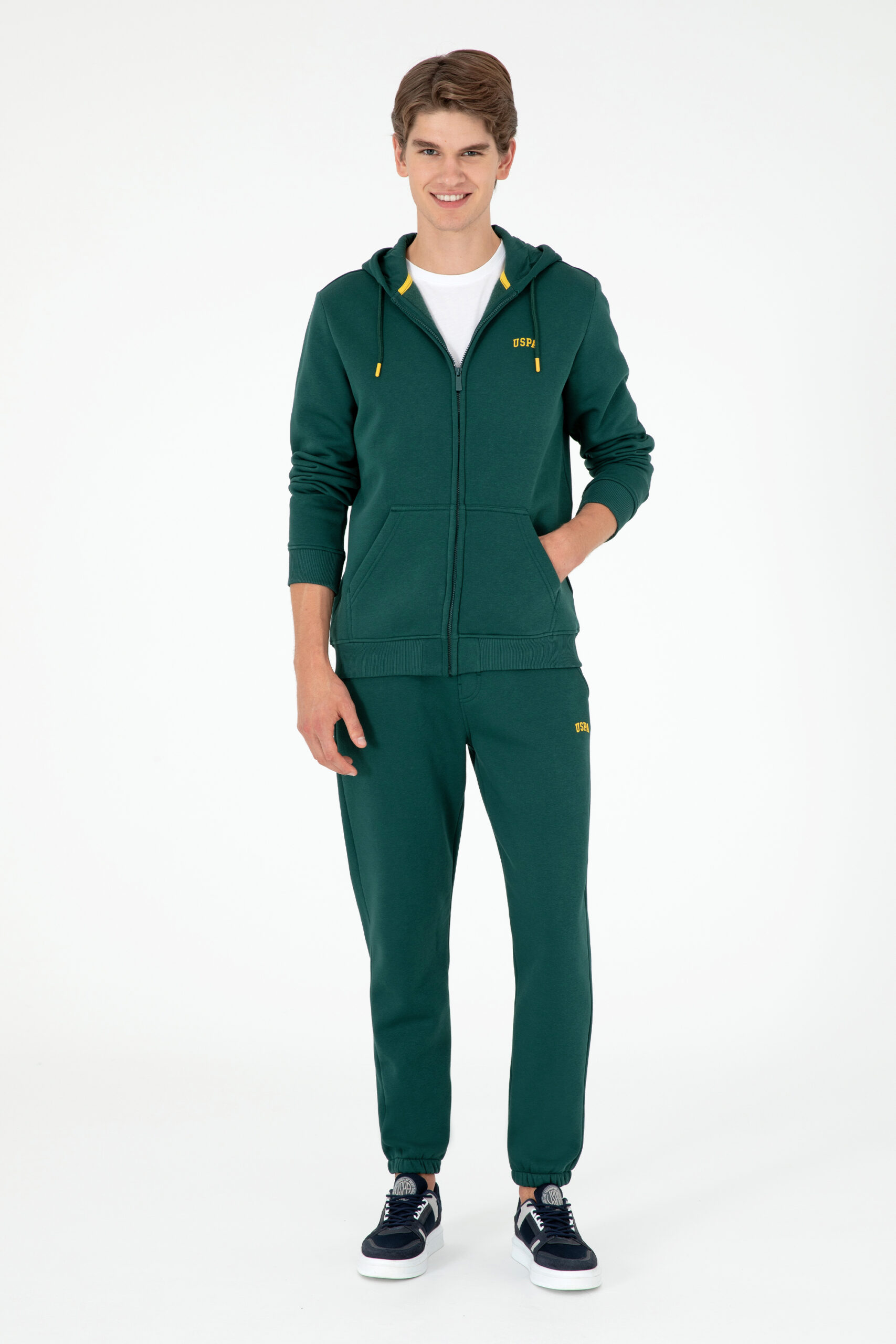 شلوار گرمکن  سبز تیره  رگولار  مردانه یو اس پولو | US POLO ASSN