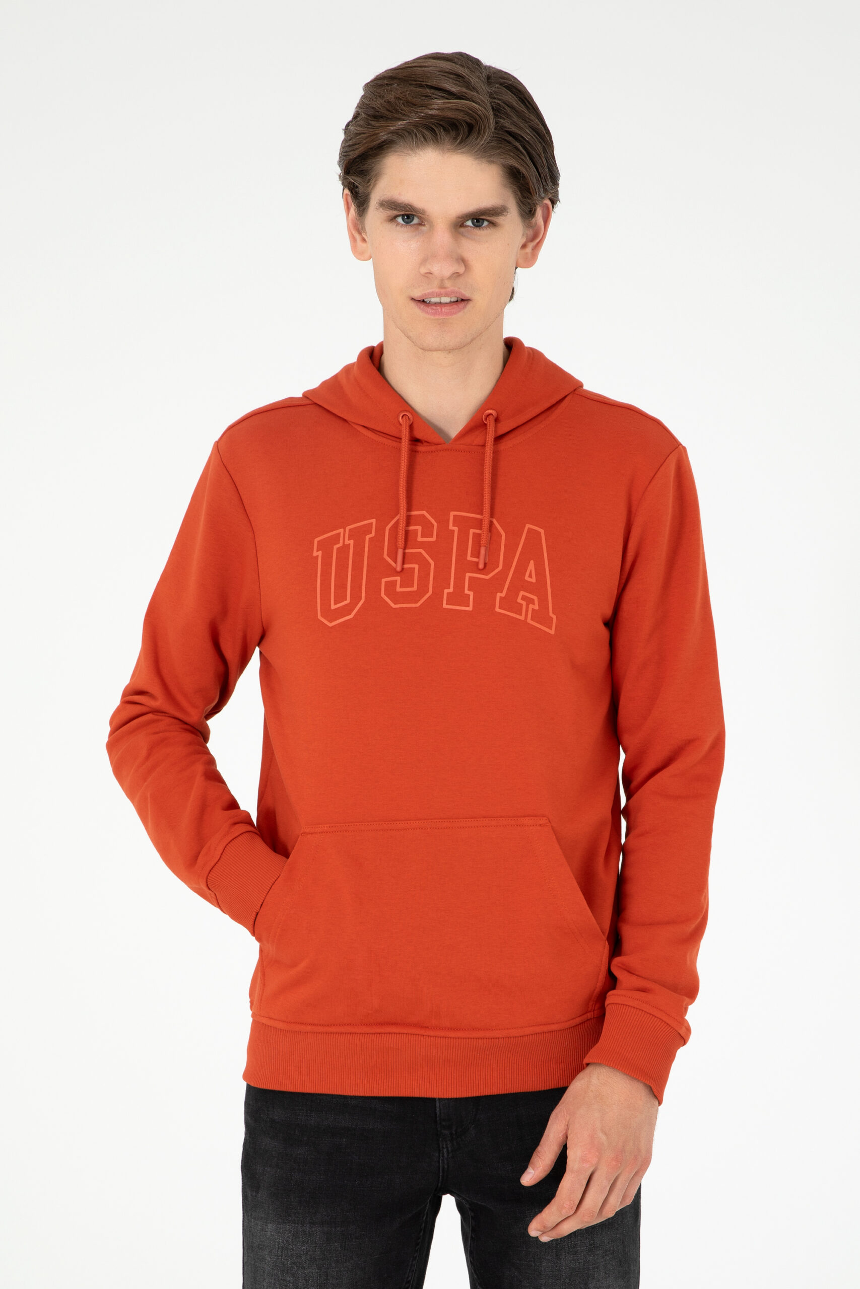 سویشرت  آجری  رگولار  مردانه یو اس پولو | US POLO ASSN
