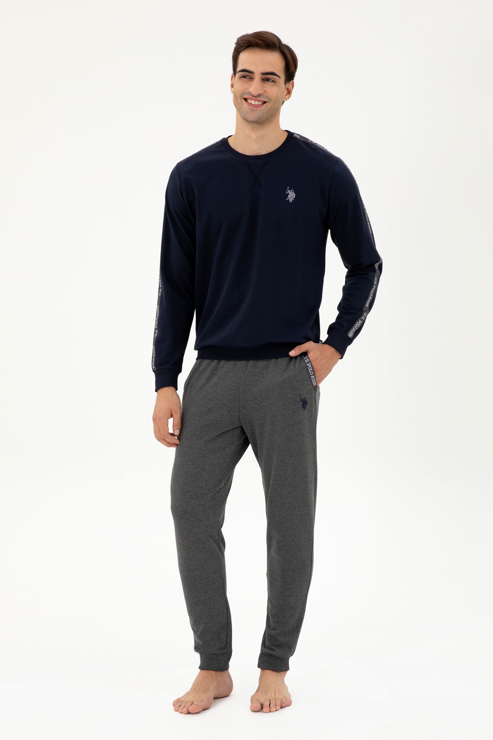 ست پیژامه  لاجورد  استاندارد فیت  مردانه یو اس پولو | US POLO ASSN