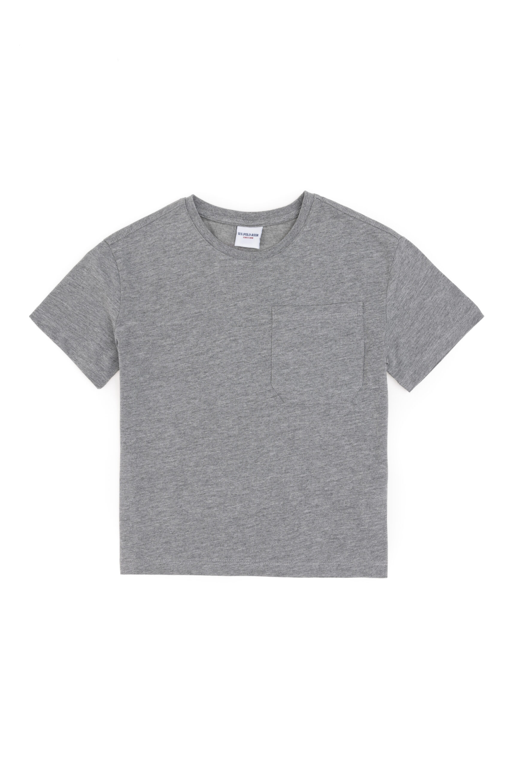 تی شرت  خاکستری ملانژ  ریلکس  پسرانه یو اس پولو | US POLO ASSN