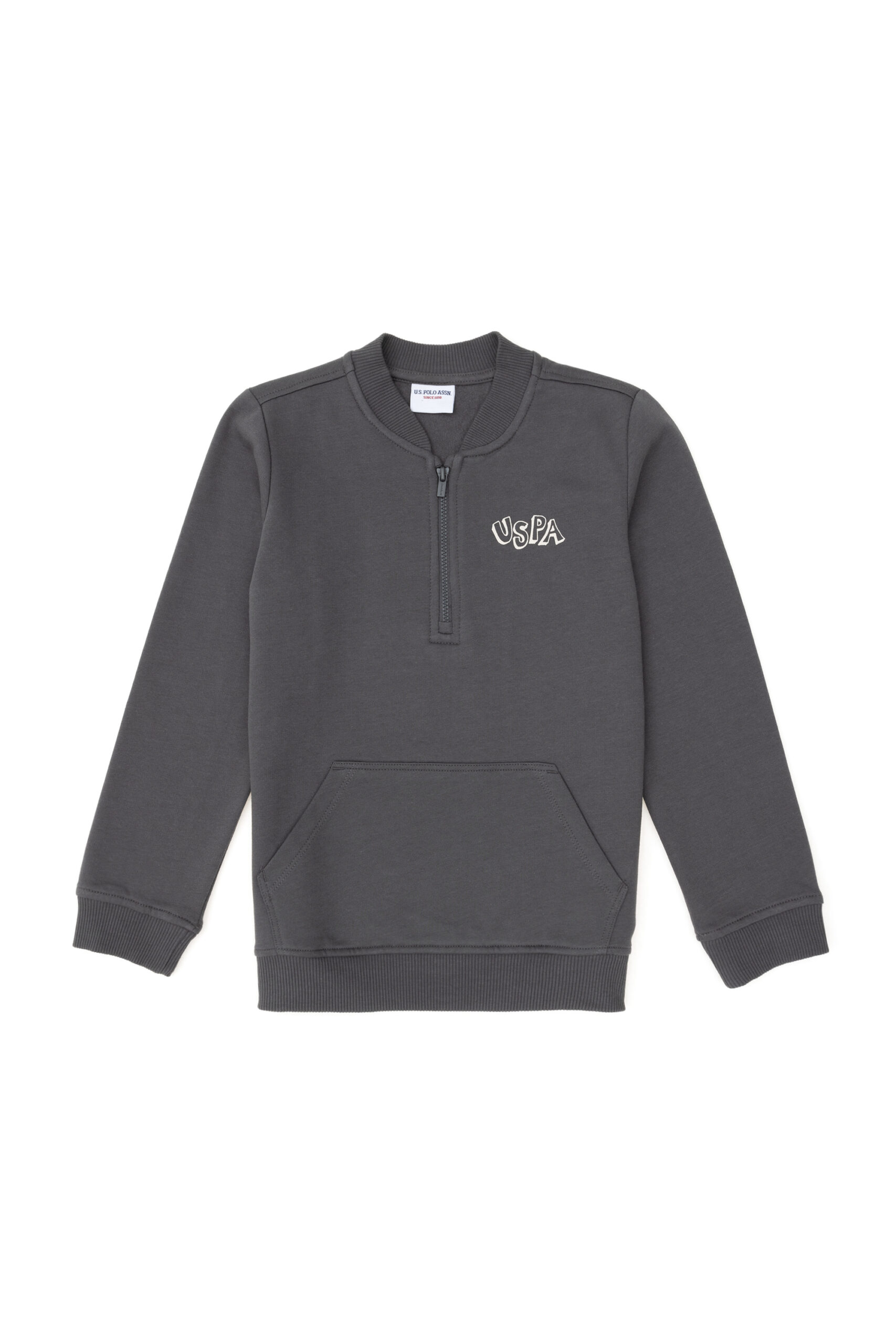 سویشرت  زغالی  رگولار  پسرانه یو اس پولو | US POLO ASSN