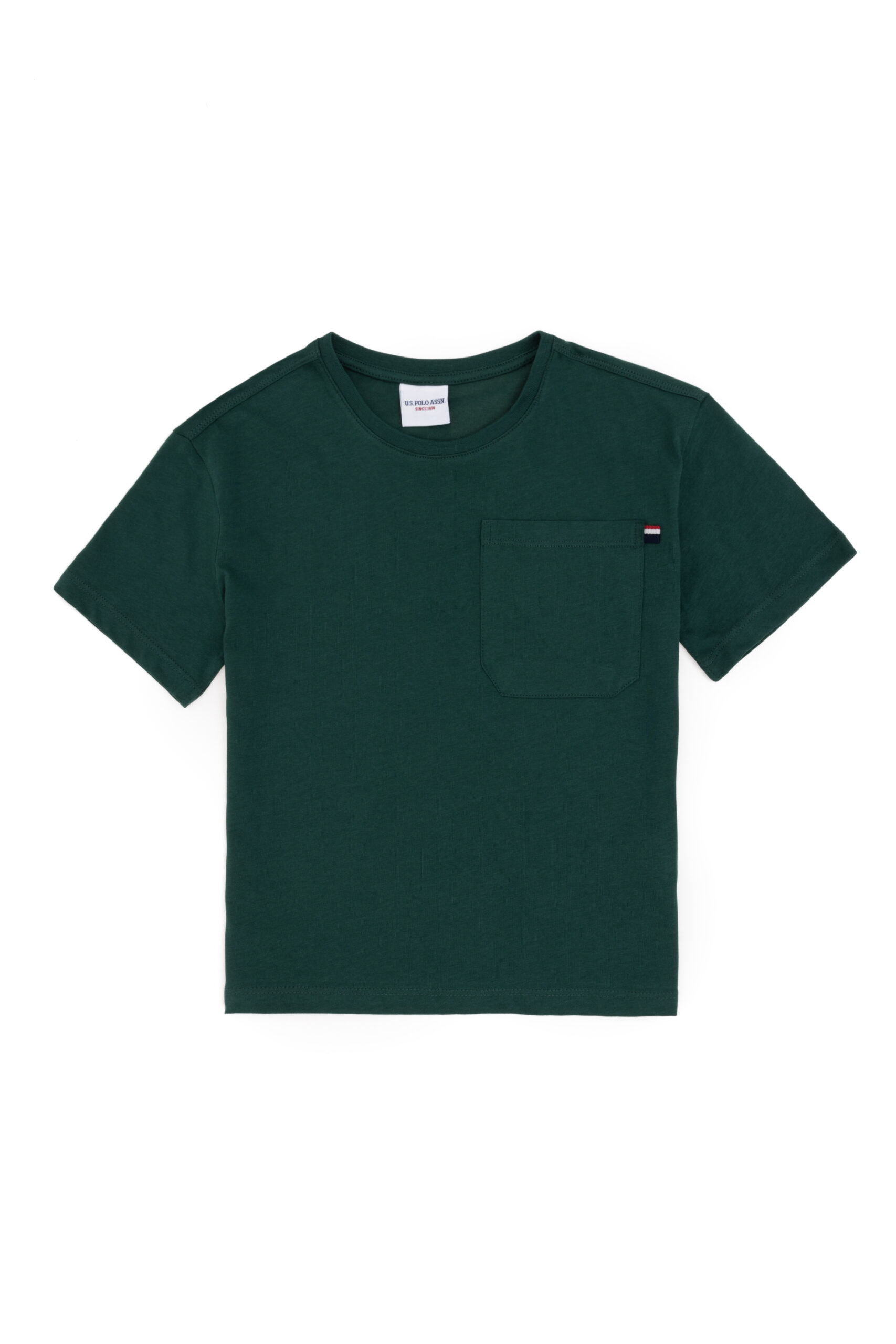 تی شرت  سبز تیره  ریلکس  پسرانه یو اس پولو | US POLO ASSN