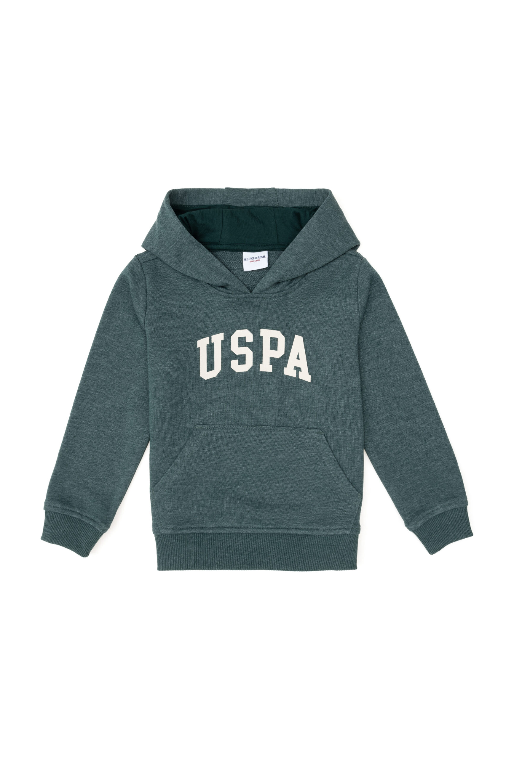 سویشرت هودی  سبز تیره  رگولار  پسرانه یو اس پولو | US POLO ASSN