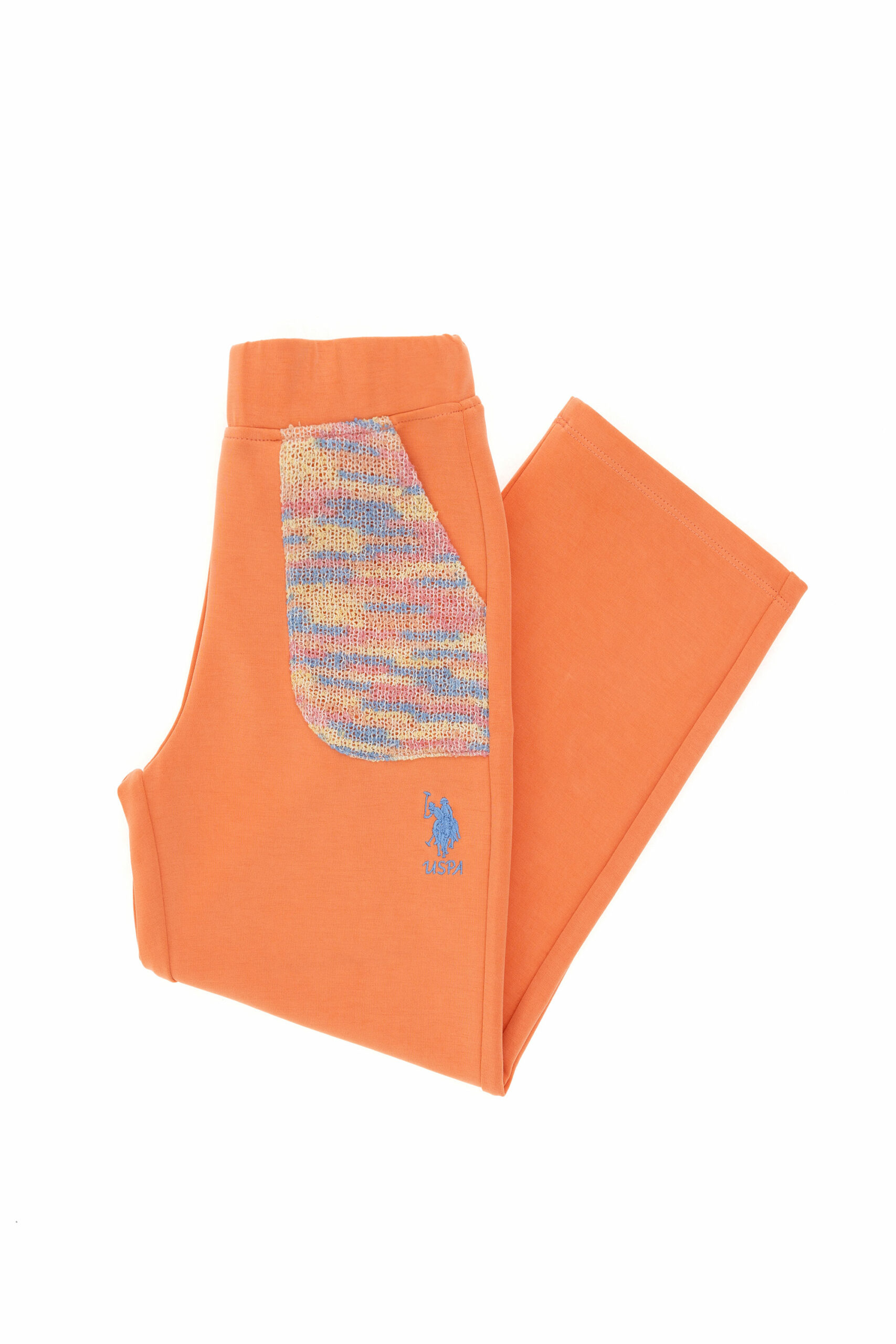 شلوار گرمکن  گل بهی  FLARE HIGH WAIST  دخترانه یو اس پولو | US POLO ASSN