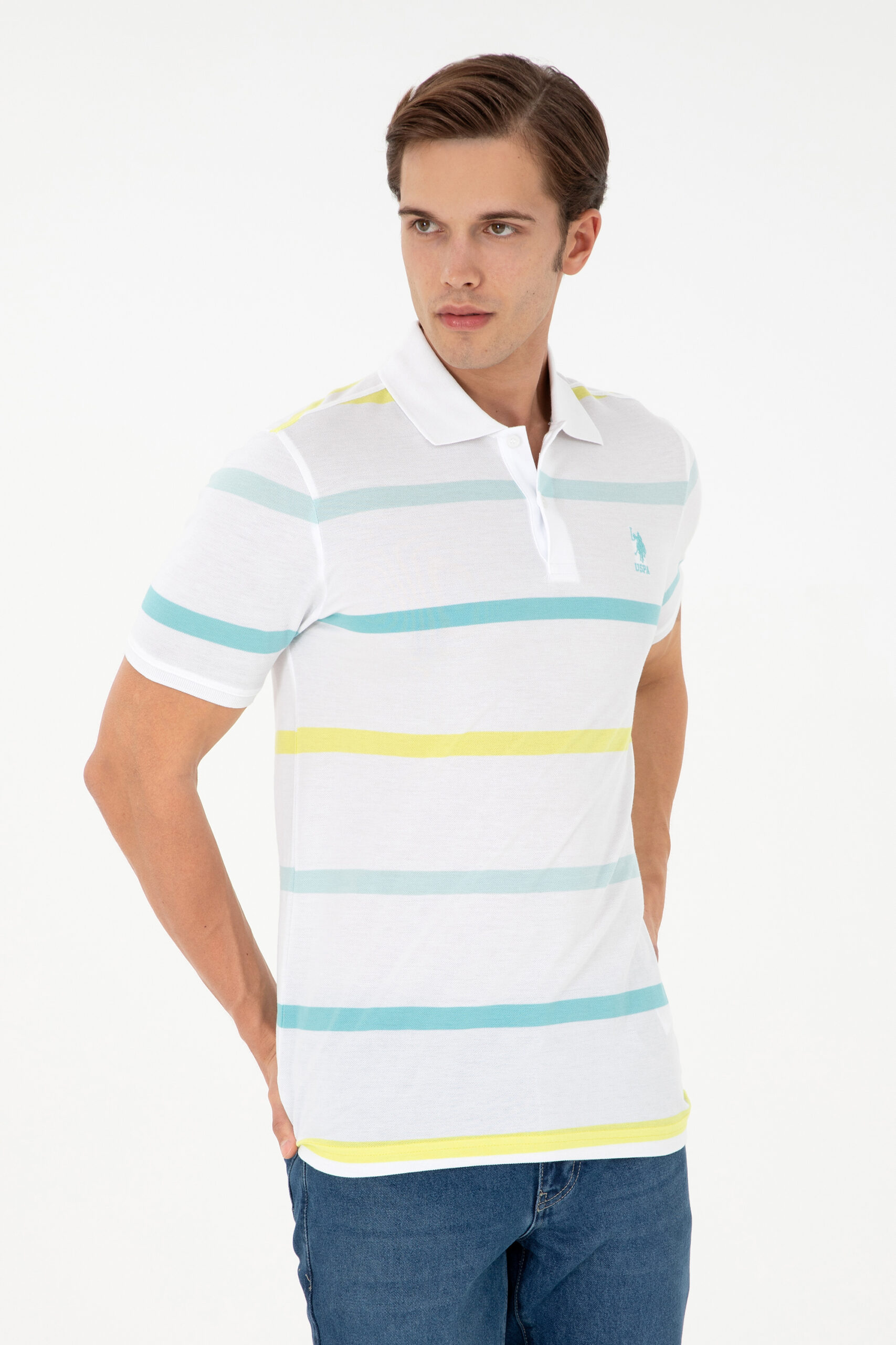 تی شرت  نعناعی  رگولار  مردانه یو اس پولو | US POLO ASSN