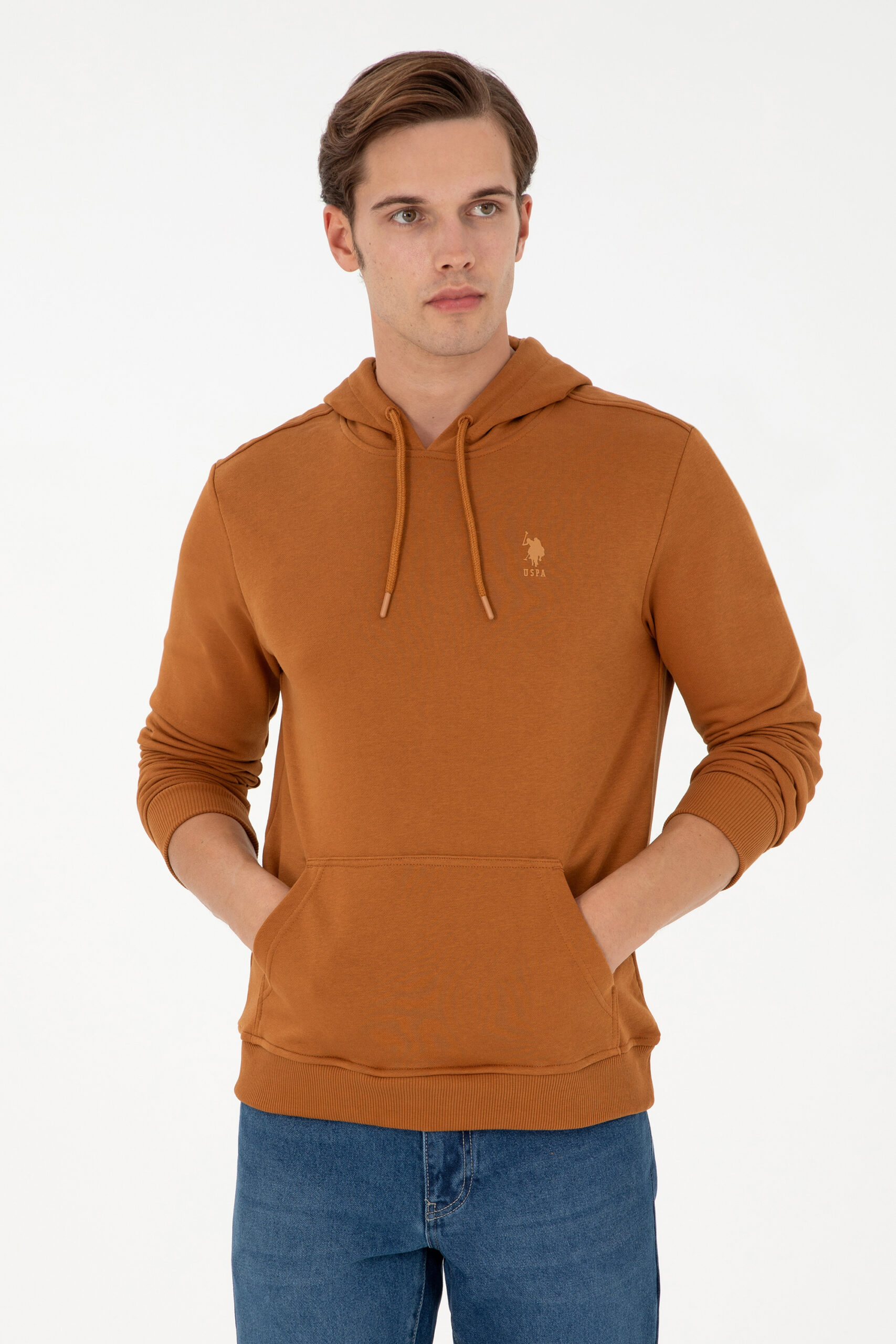 سویشرت  نارگیلی  رگولار  مردانه یو اس پولو | US POLO ASSN
