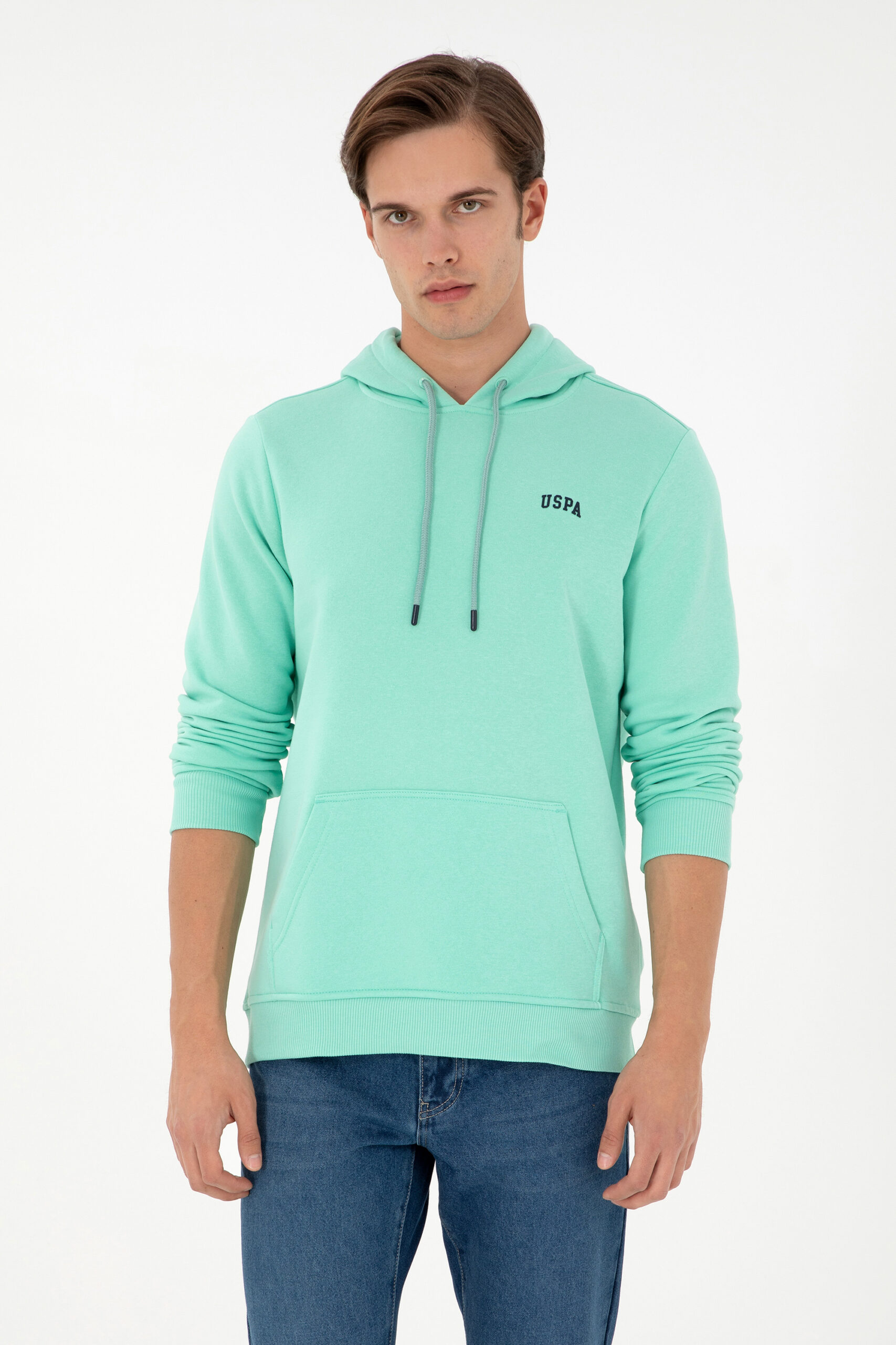 سویشرت  نعناعی  رگولار  مردانه یو اس پولو | US POLO ASSN